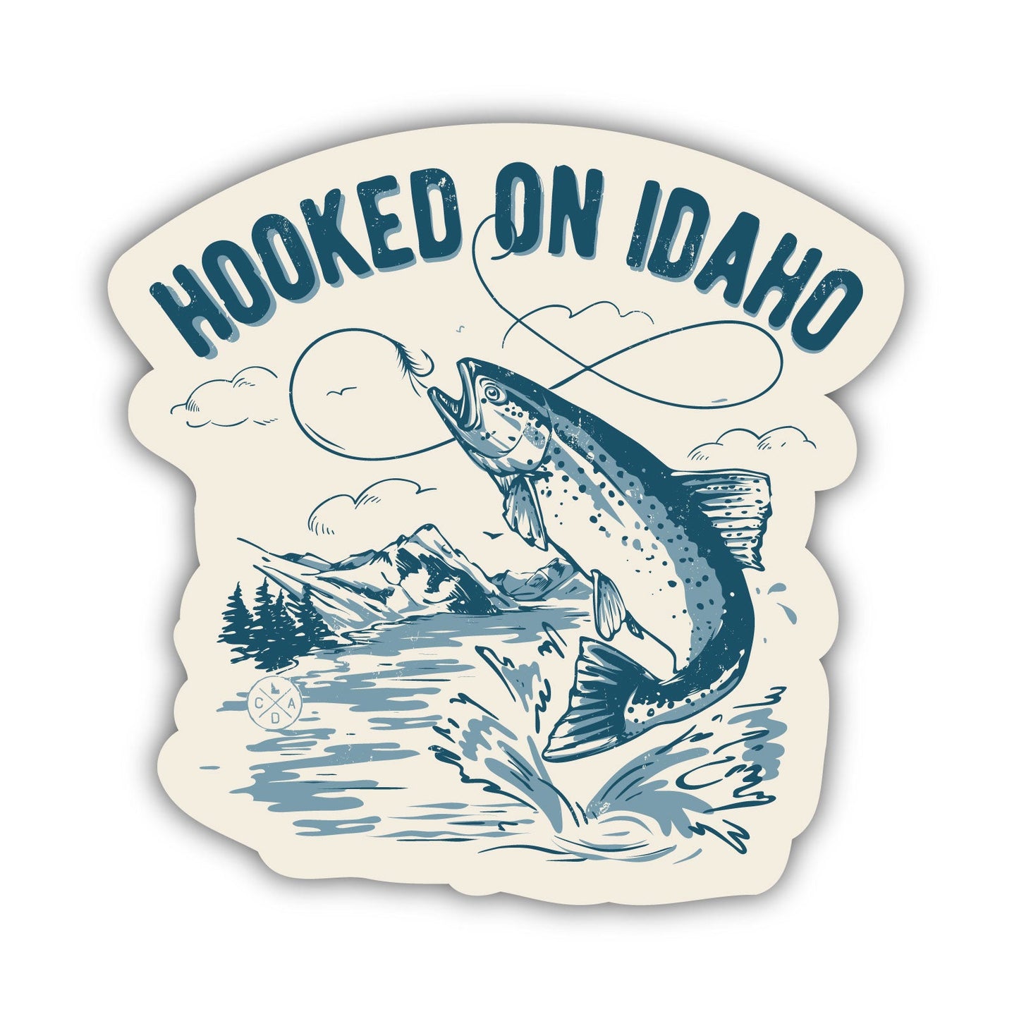 Hooked On Idaho Sticker