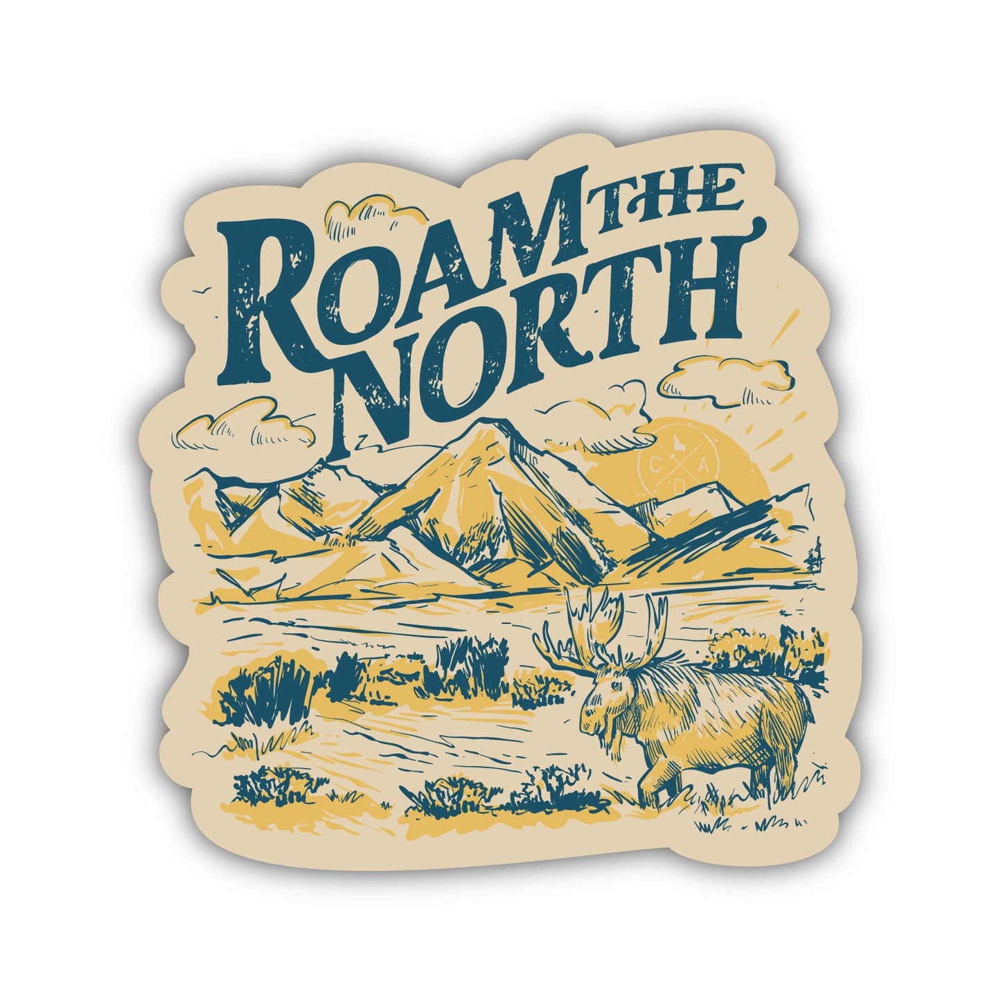 Roam The North Sticker
