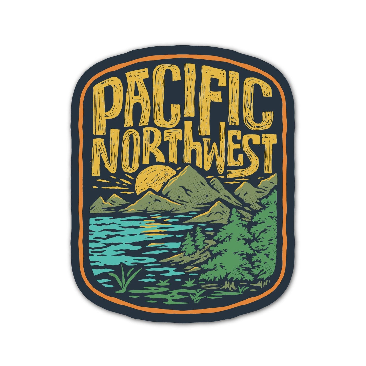 Pacific Northwest Vintage Outdoor Badge Sticker
