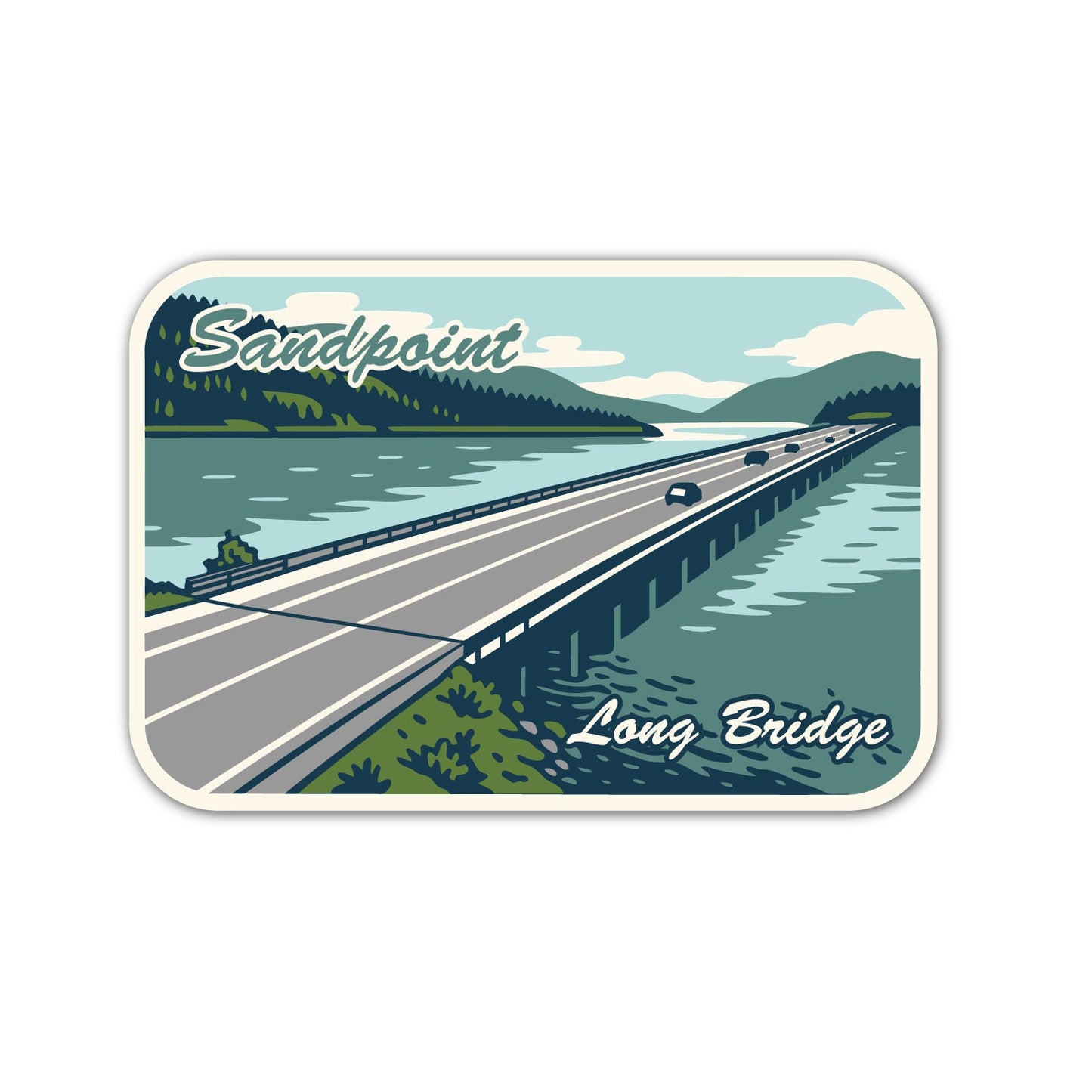 Sandpoint Long Bridge Sticker