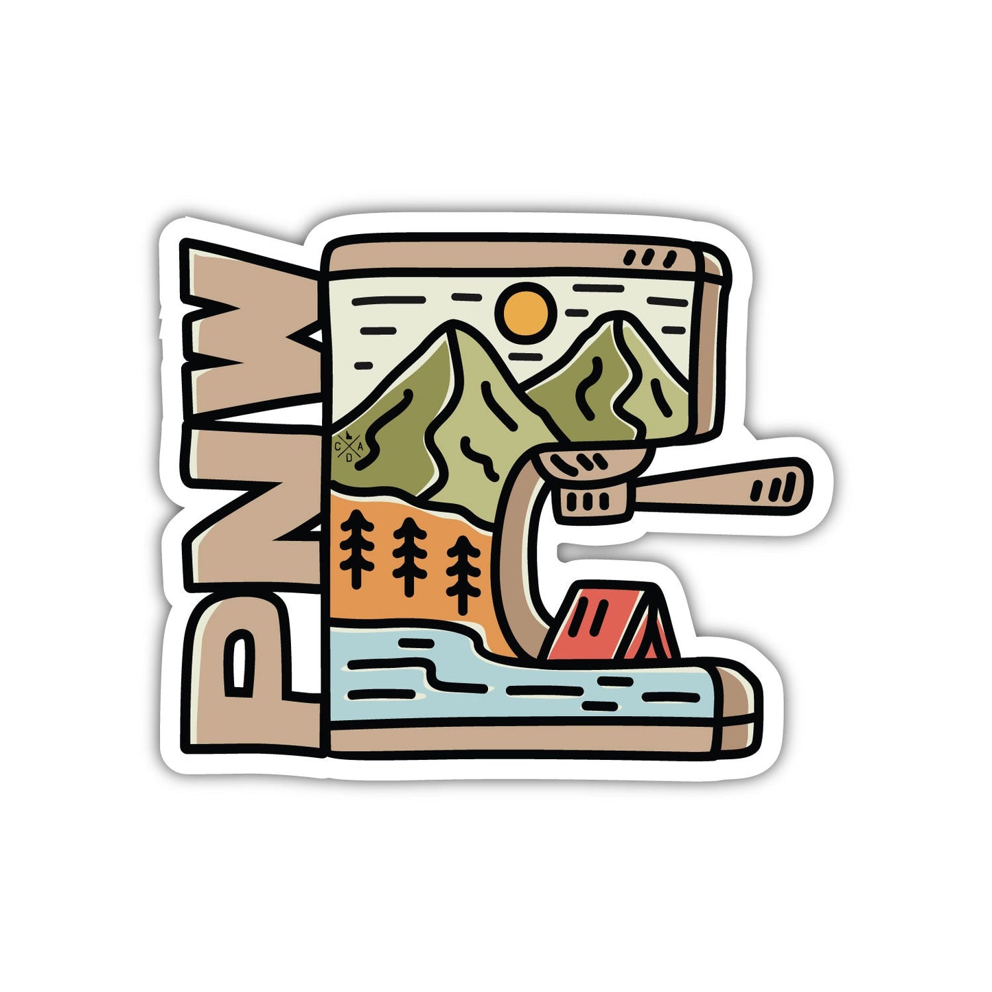 PNW Coffee Things - Espresso Machine PNW Sticker