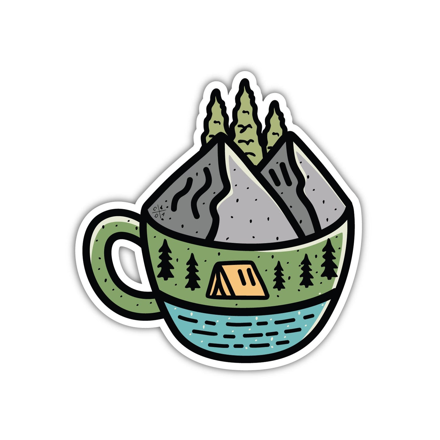 PNW Coffee Things - Cup Sticker
