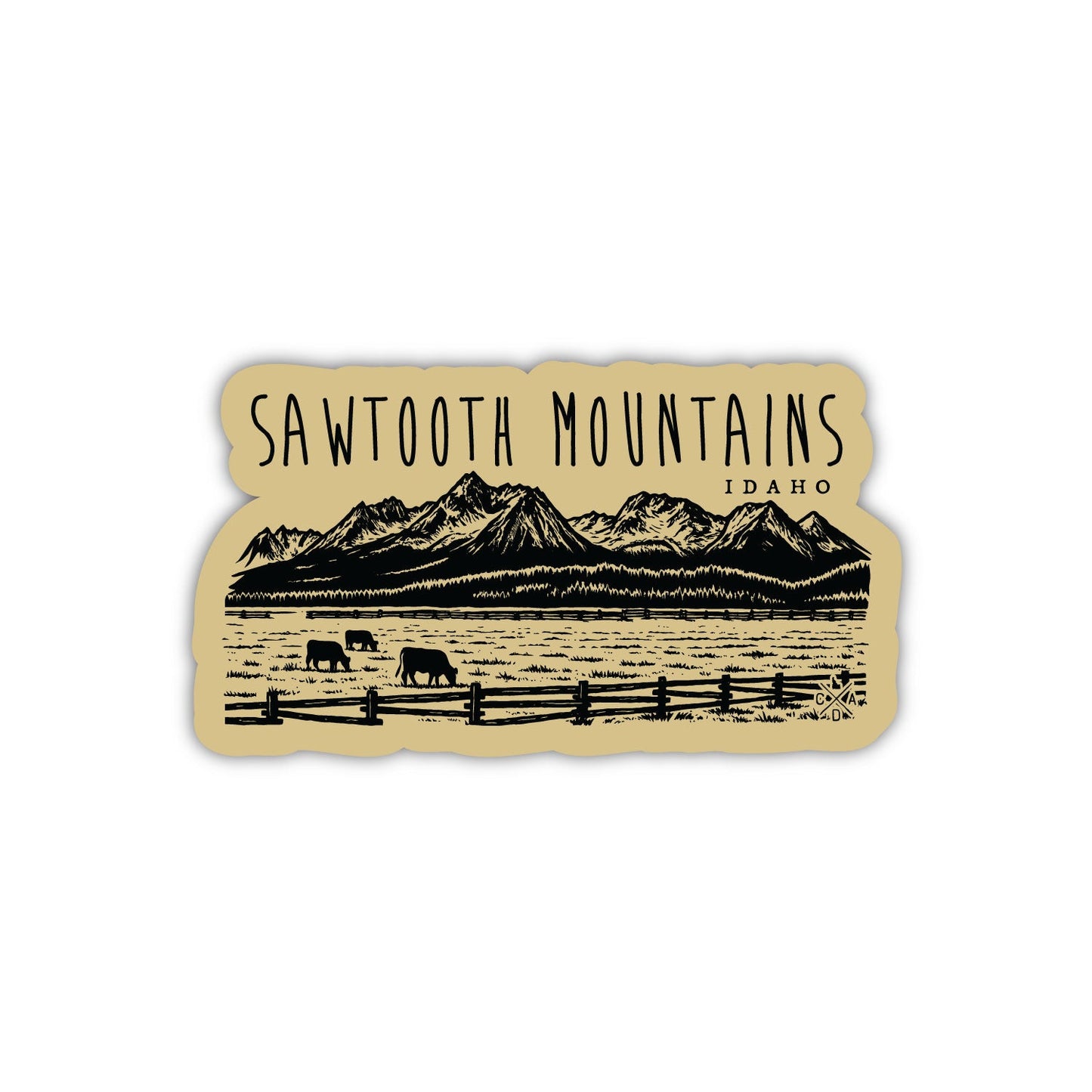 Sawtooth Mountains Idaho Sticker