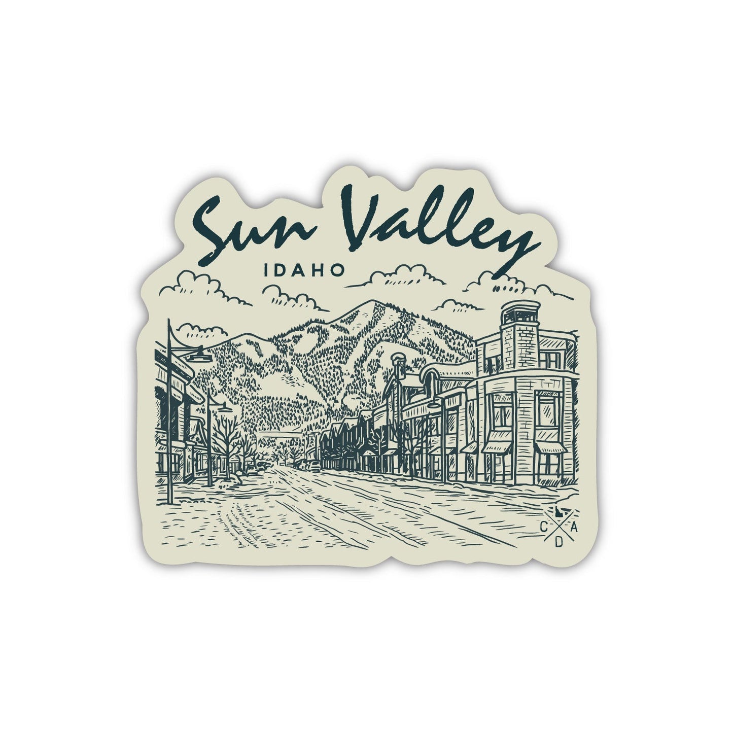 Sun Valley Idaho Downtown Sticker
