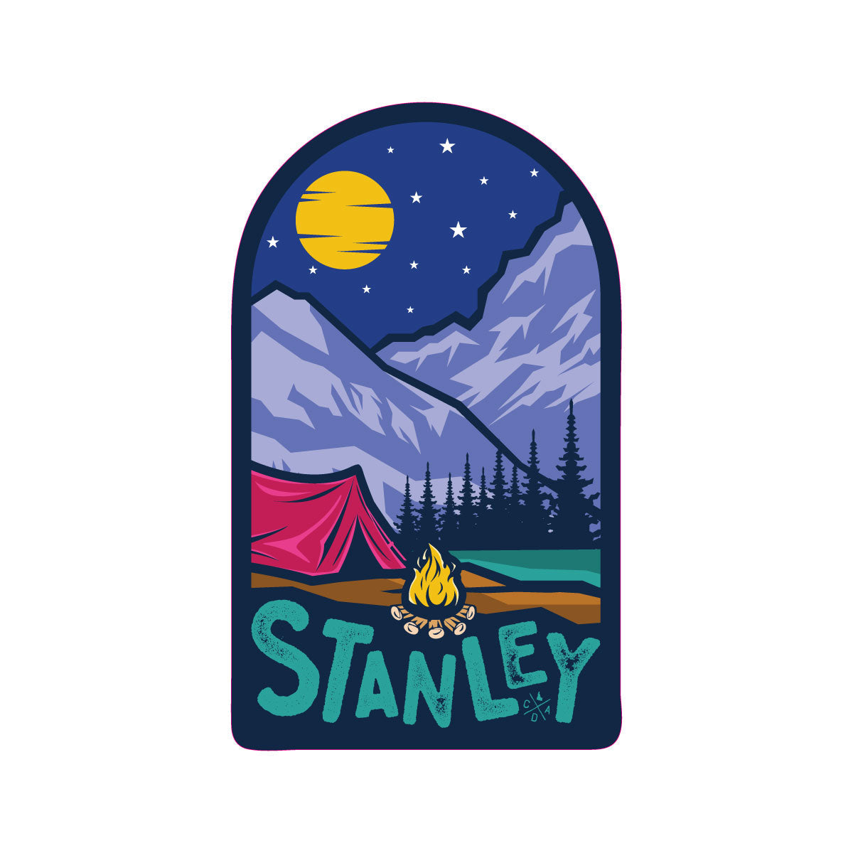 Stanley Campfire Nights Wooden Magnet (Printed)
