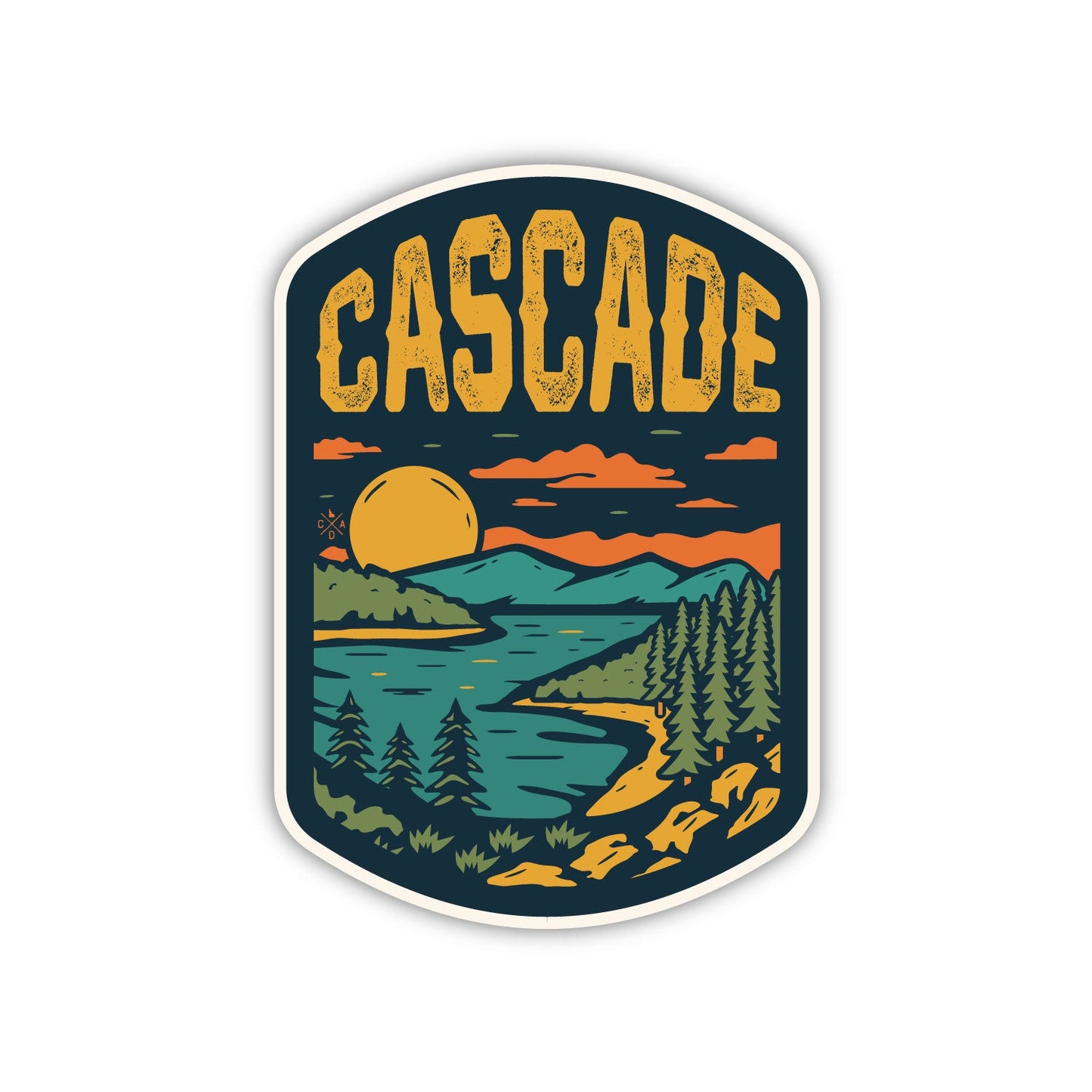 Cascade Idaho Golden Hour Sticker