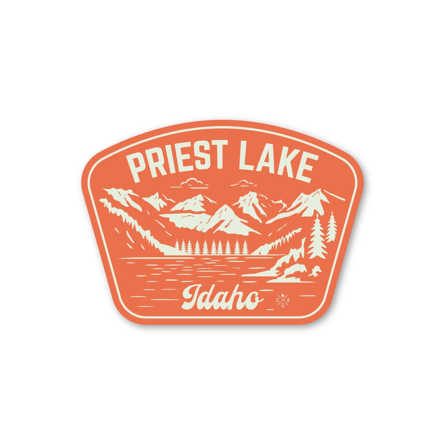 Classic Priest Lake Idaho Sticker