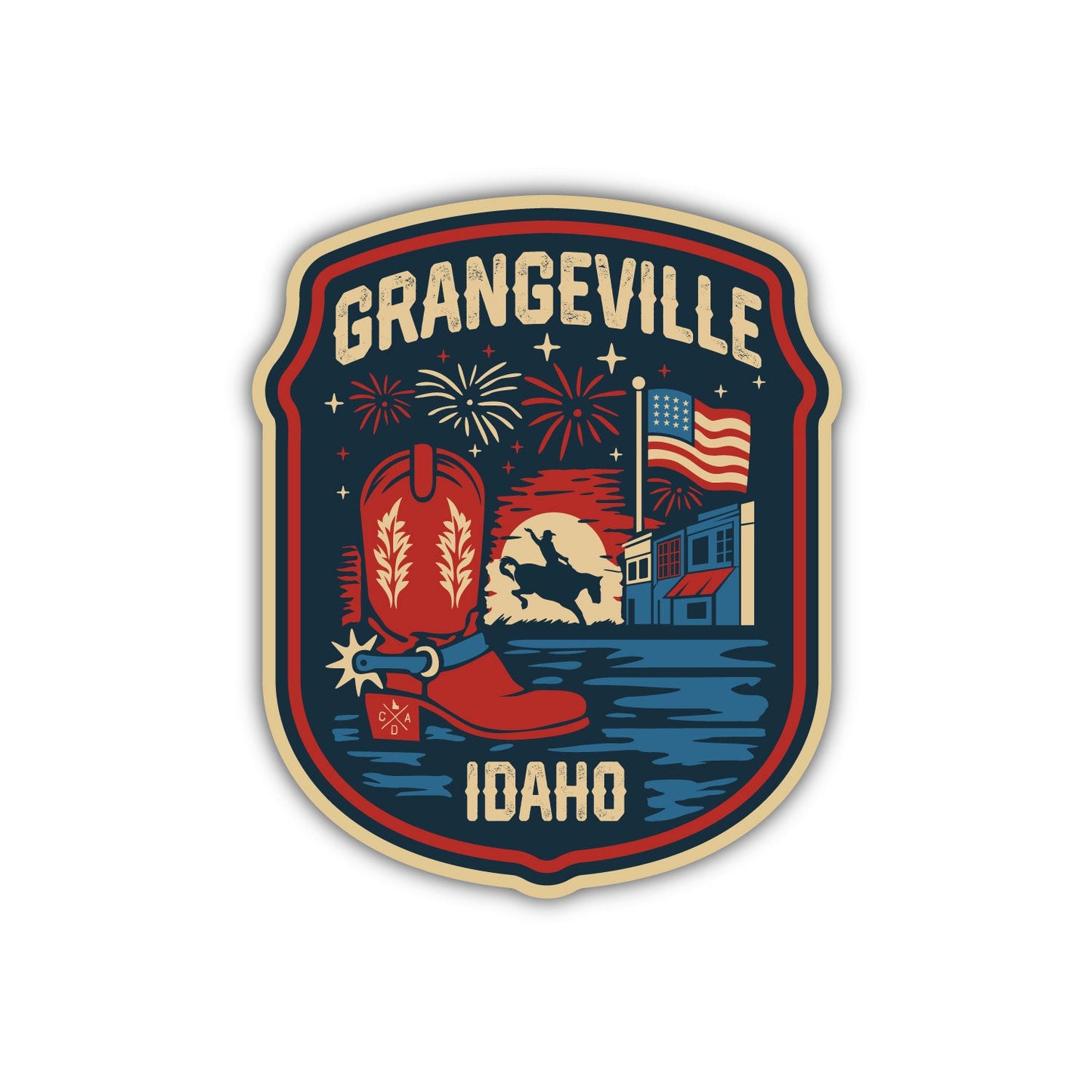 Grangeville Freedom Sticker