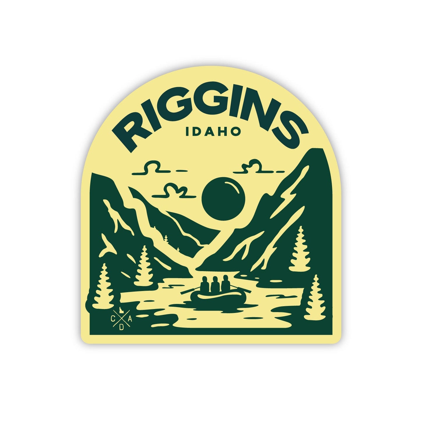 Raft Riggins Idaho Sticker