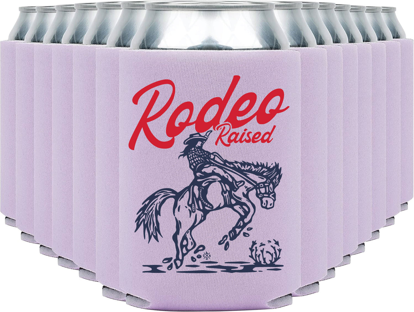 Rodeo Raised Cowgirl Coozie (Lavender)