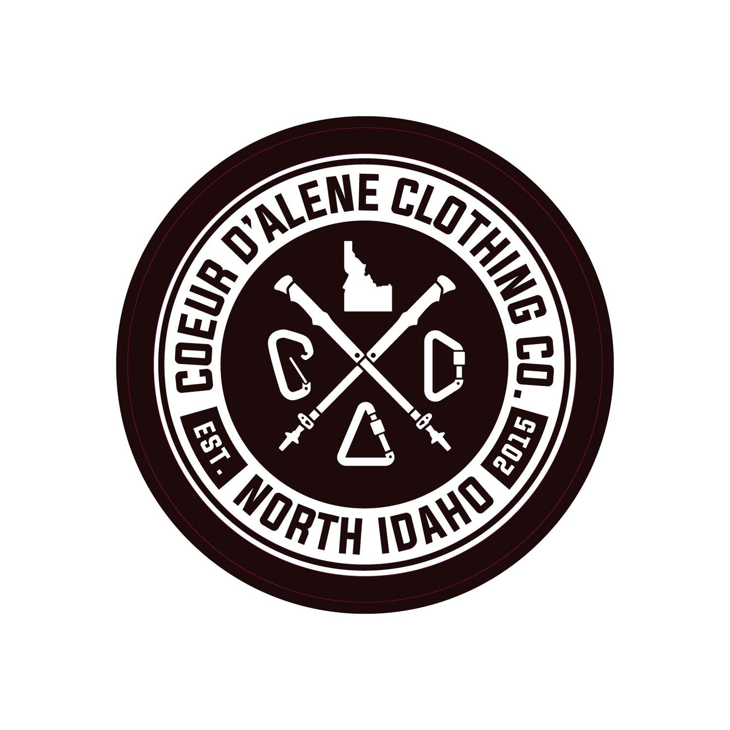 CDA Caribiner Logo Sticker