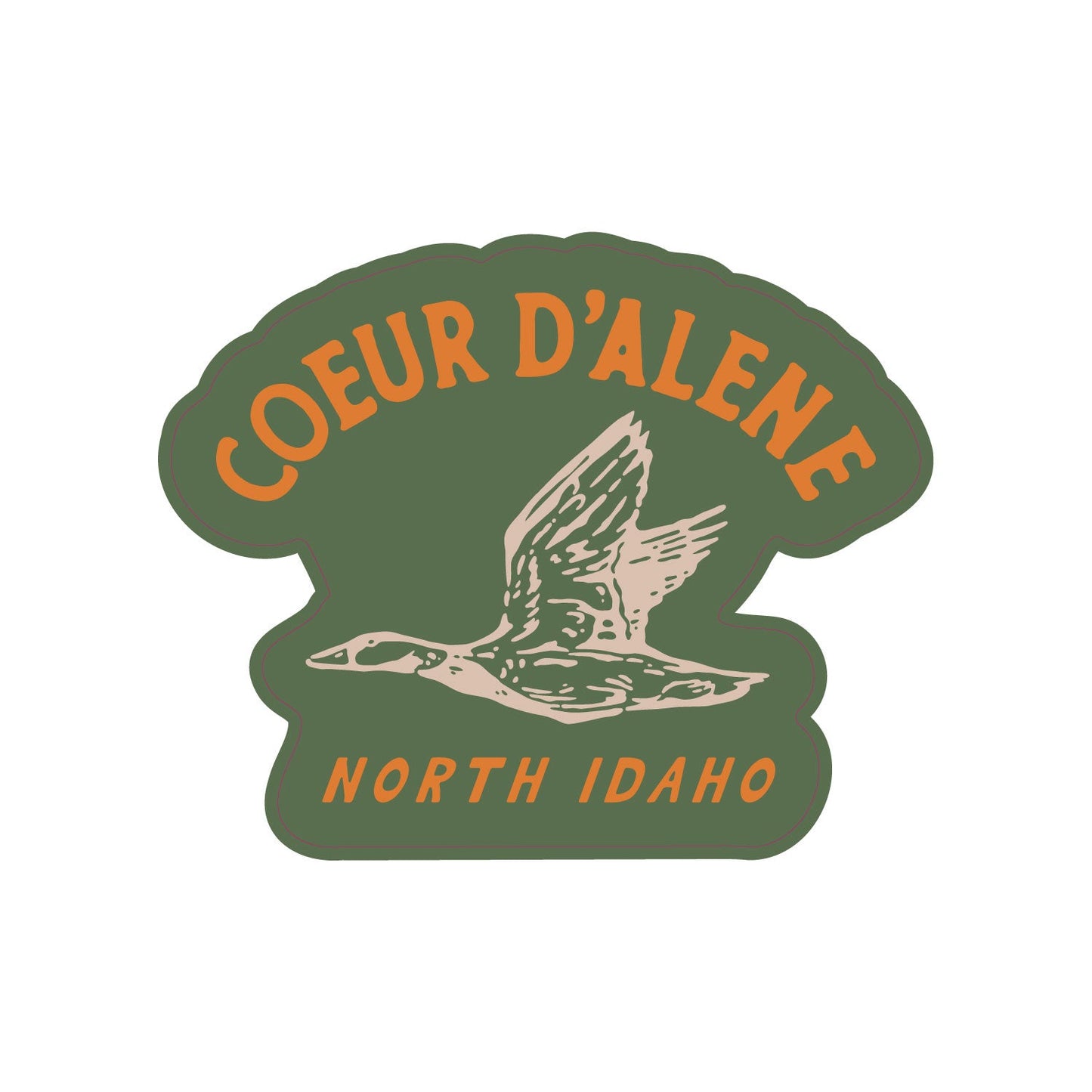 Coeur d'Alene Duck Hunter Sticker