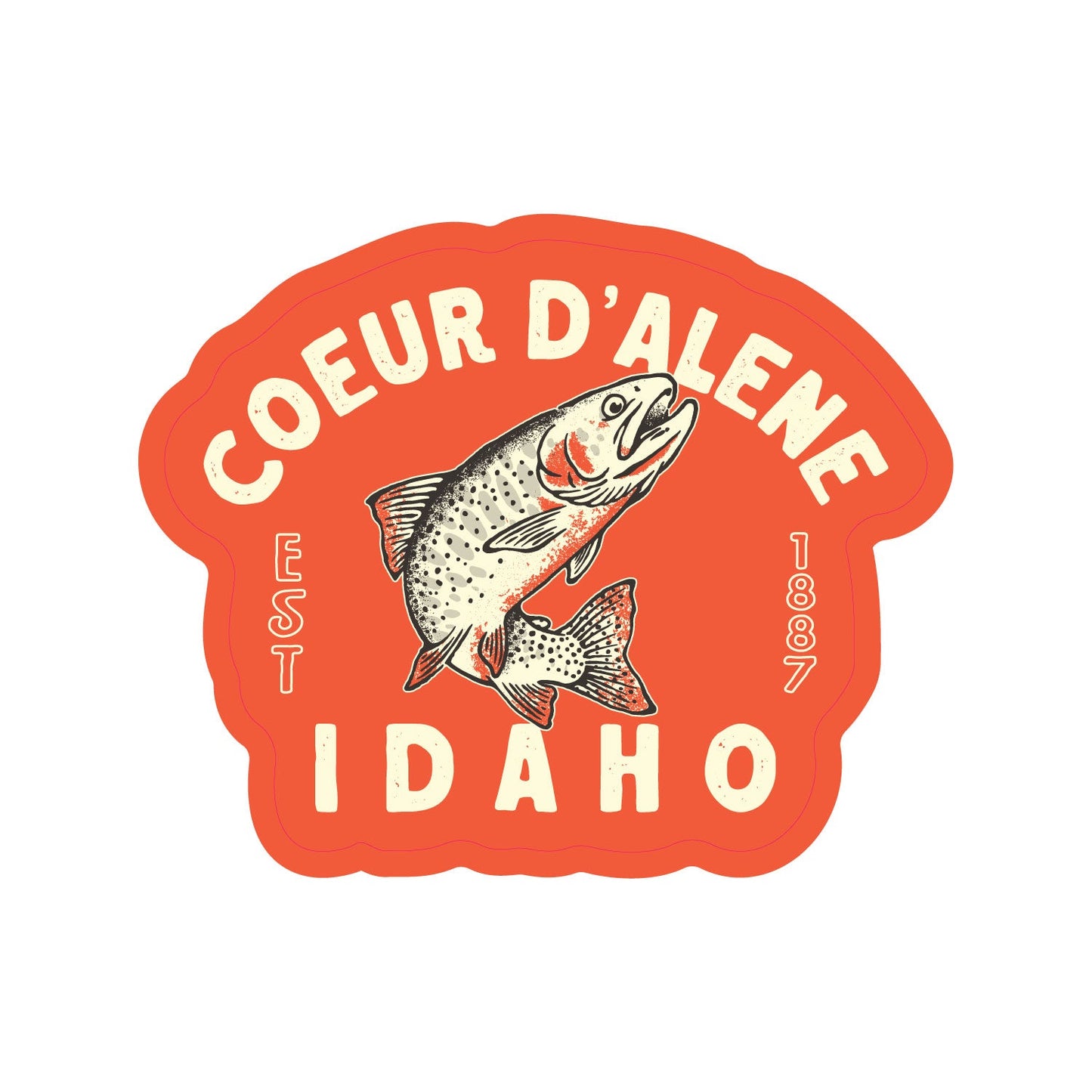 Coeur d'Alene Cutthroat Trout Sticker