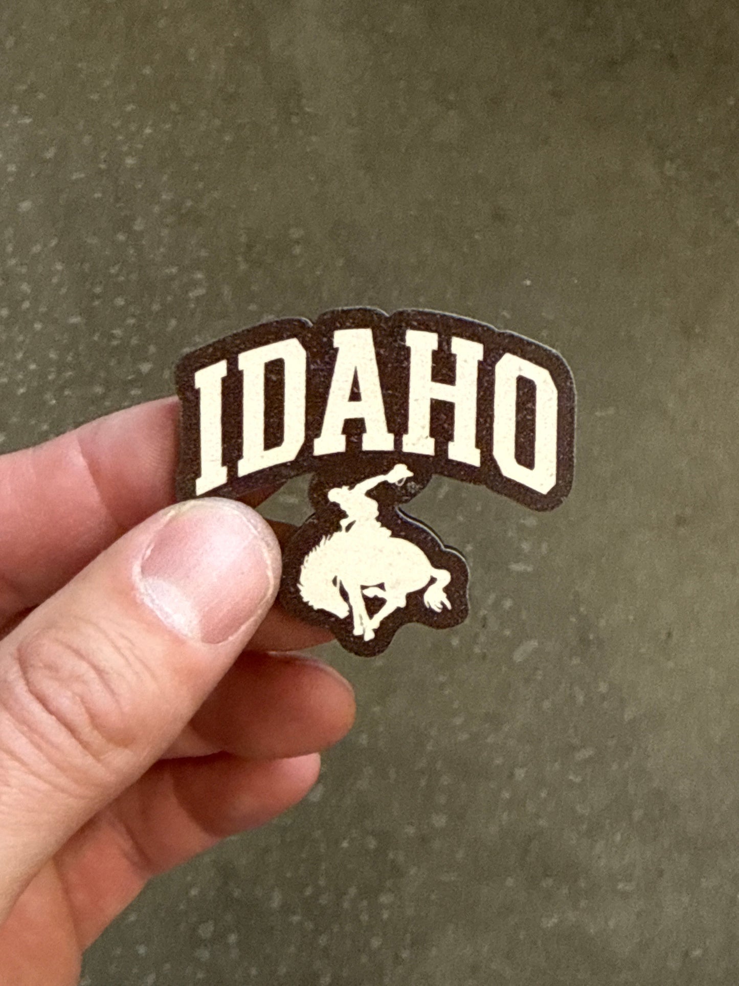 Idaho Collegiate Cowboy - Wooden Magnet (Printed)