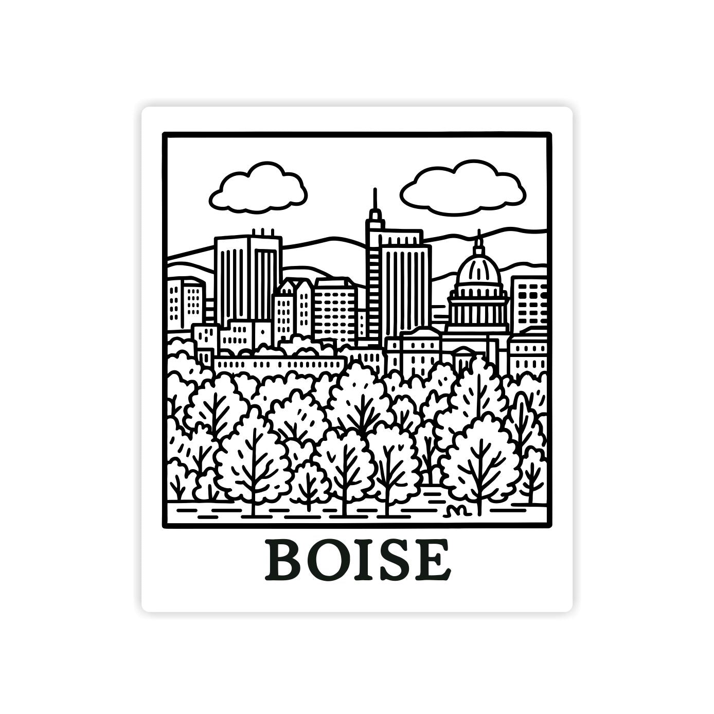 Simple Boise Idaho Sticker