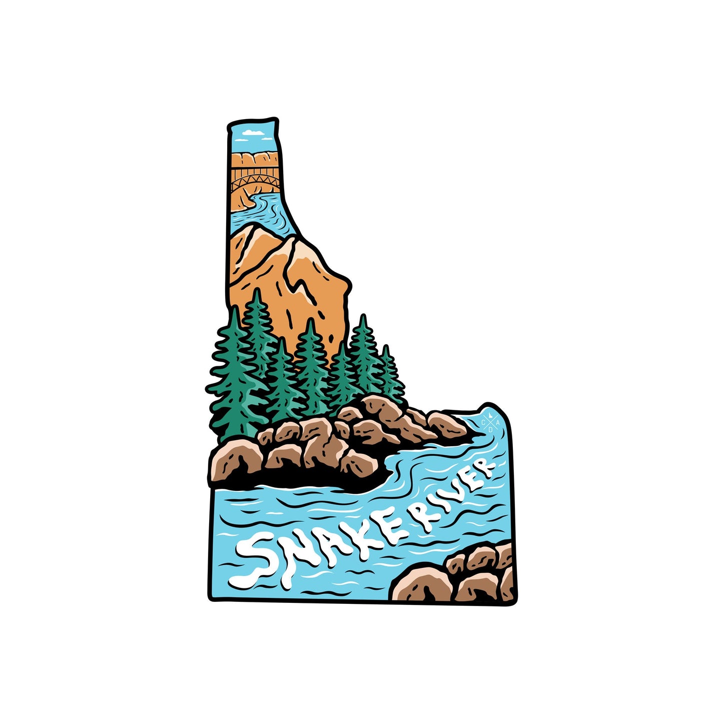 Snake River Idaho Sticker