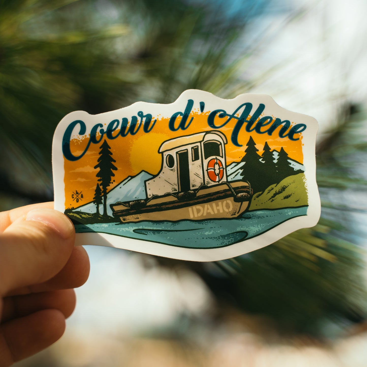 Coeur d'Alene Tugboat Sticker