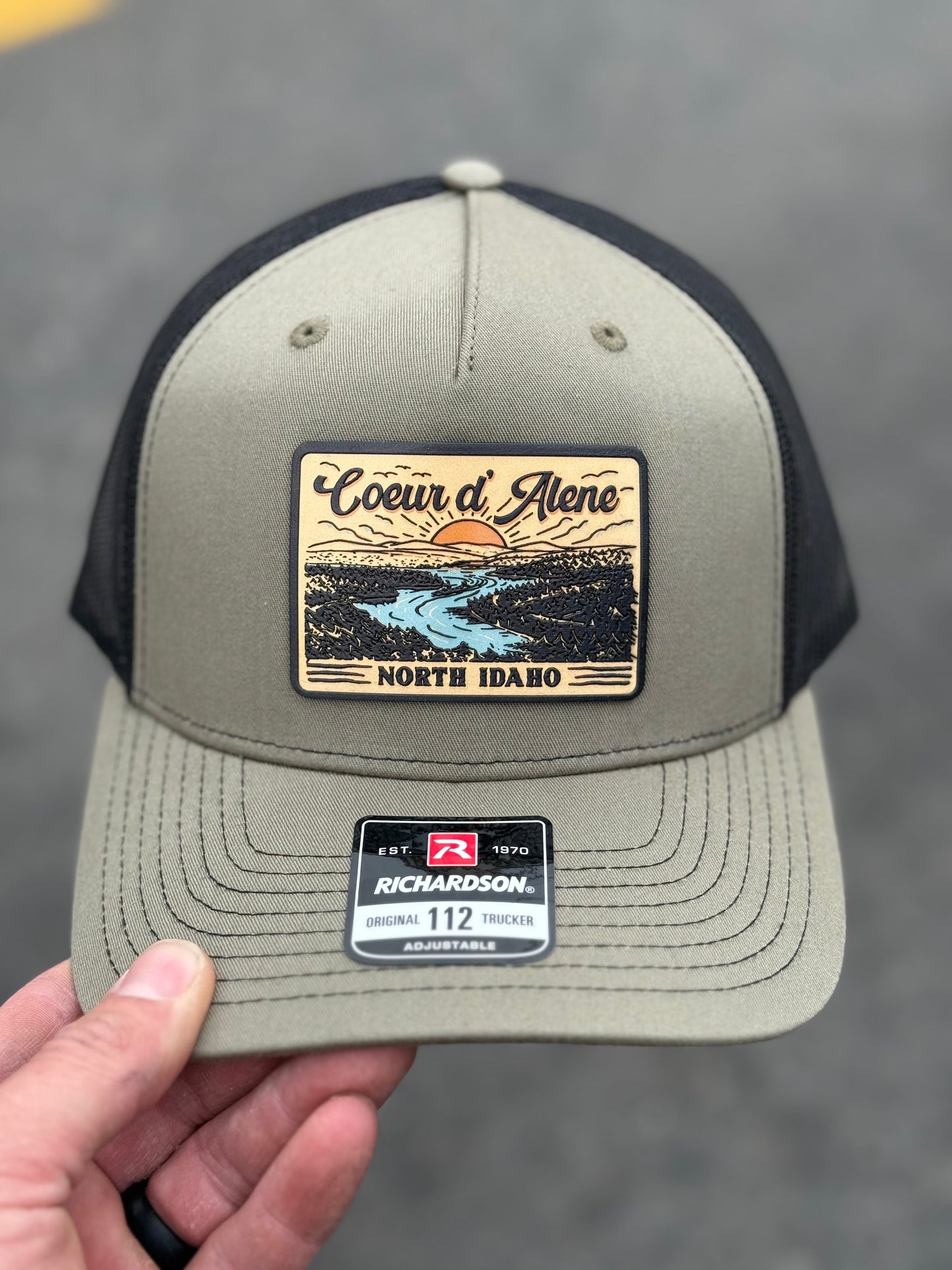 Good Morning Coeur d’Alene Trucker Hat (Loden / Black)