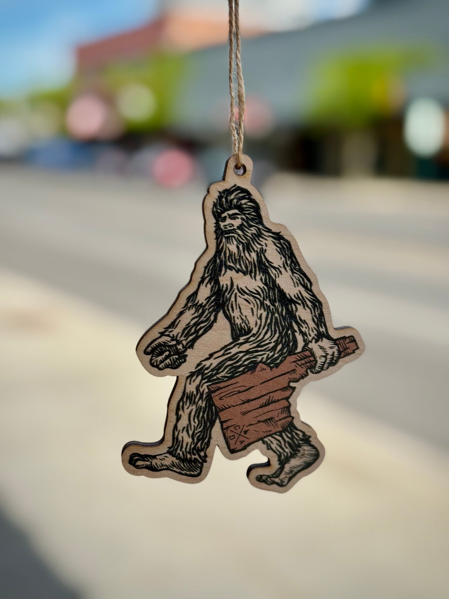 Idaho Bigfoot 2.0 Ornament - Wooden / Printed