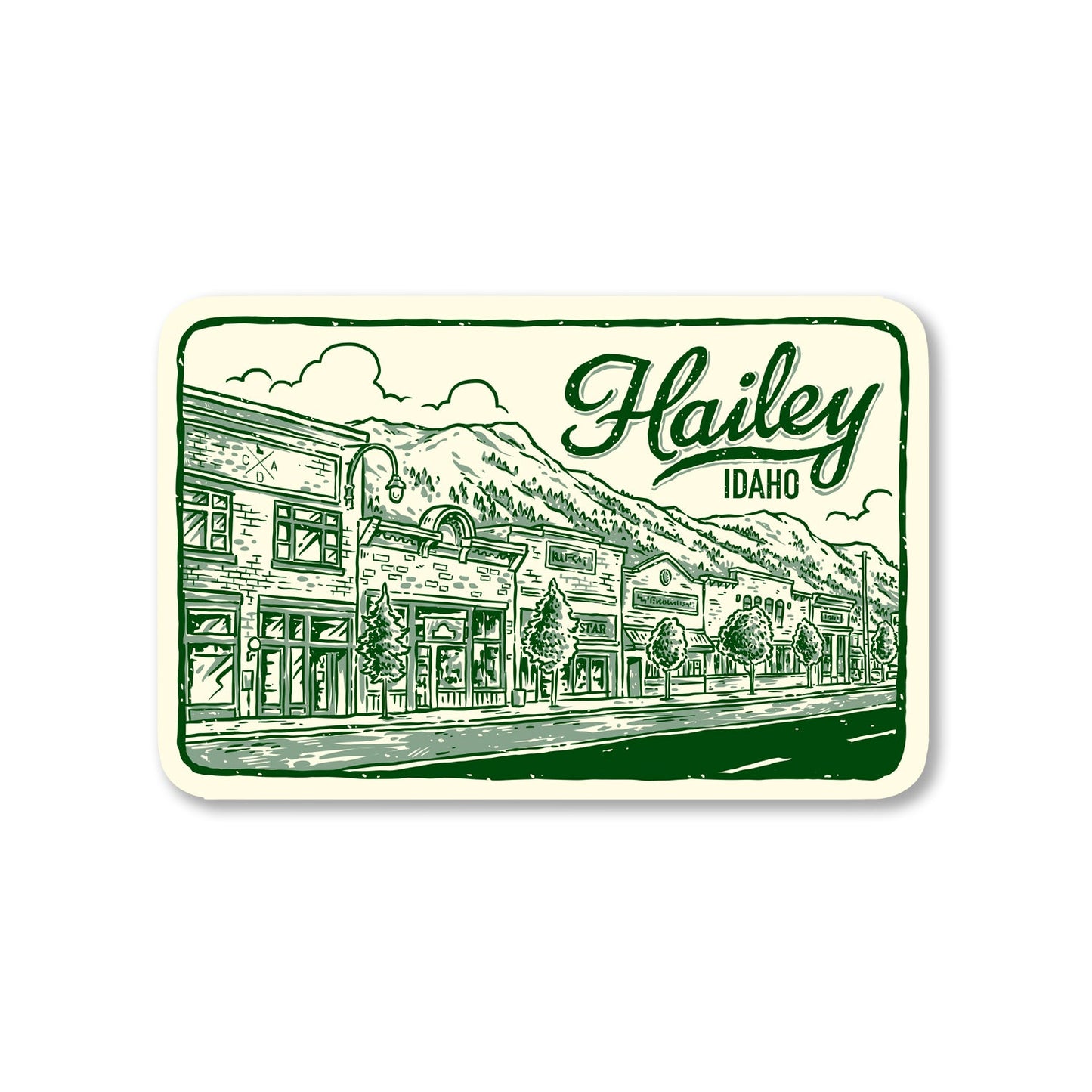 Hailey Idaho Downtown Sticker
