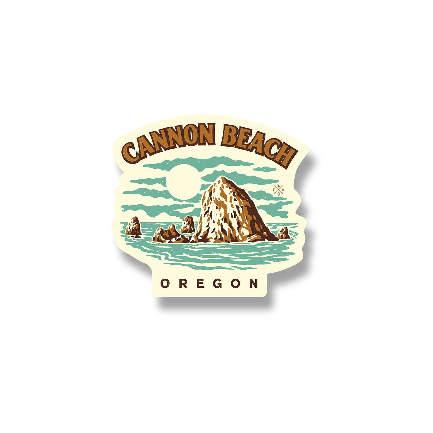 Haystack Rock Cannon Beach Sticker