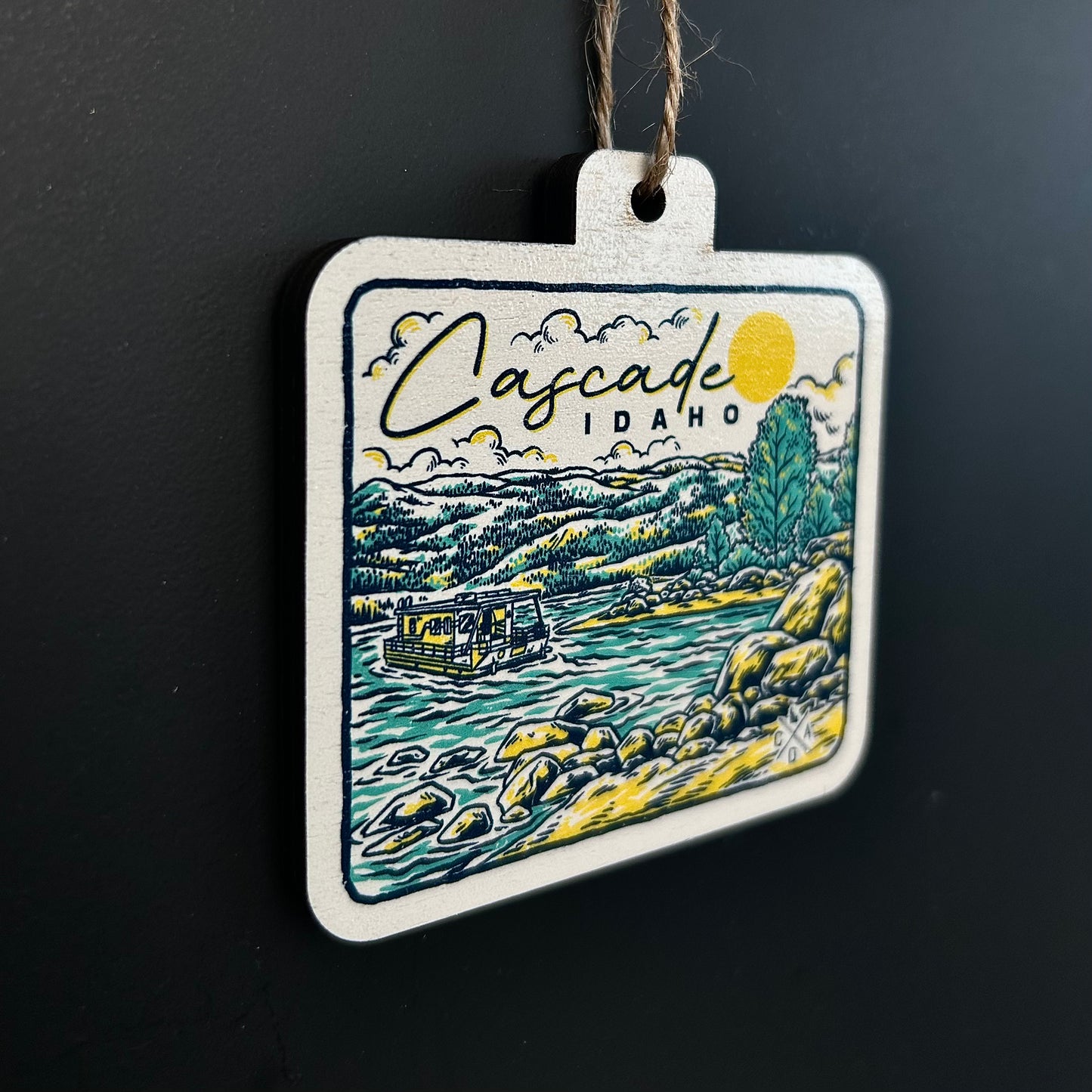 Lake Cascade Idaho Wooden Ornament