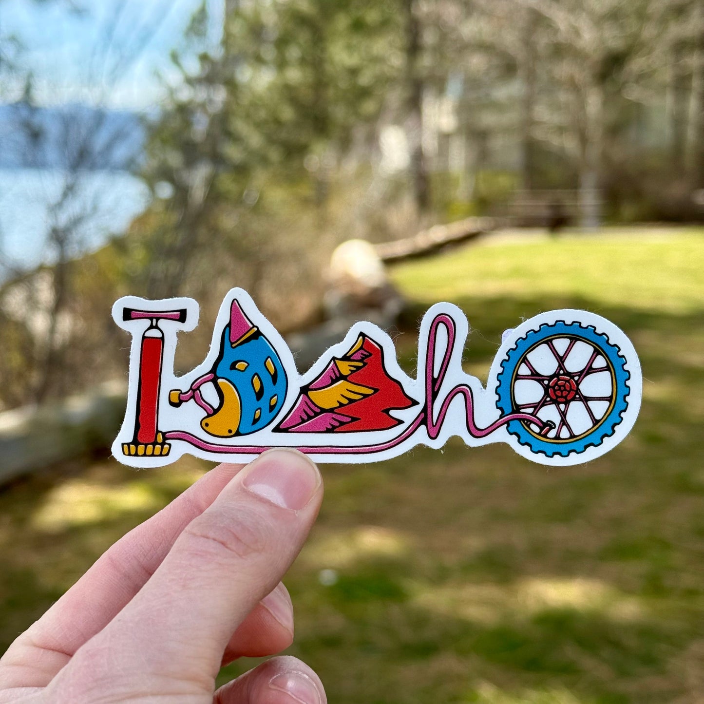 Idaho Mountain Bike Gear Sticker