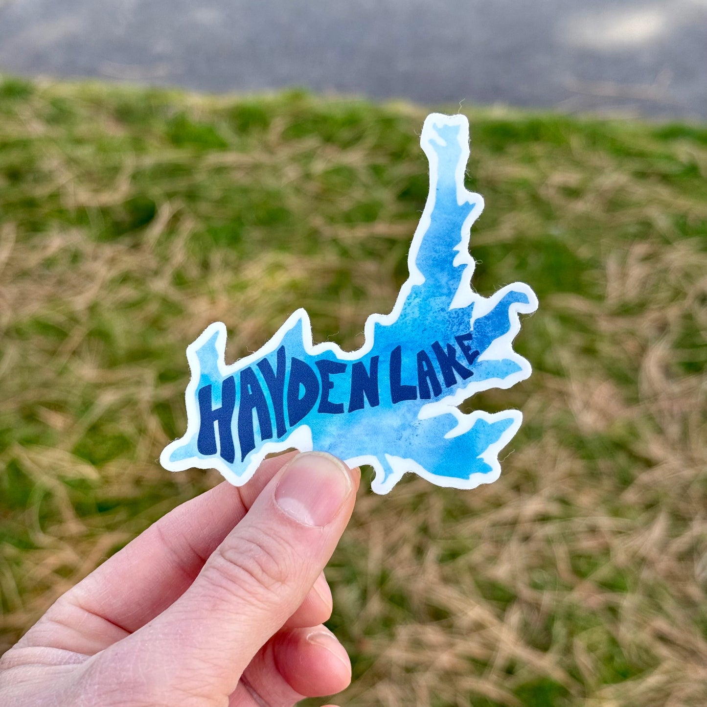 Hayden Lake Watercolor Sticker