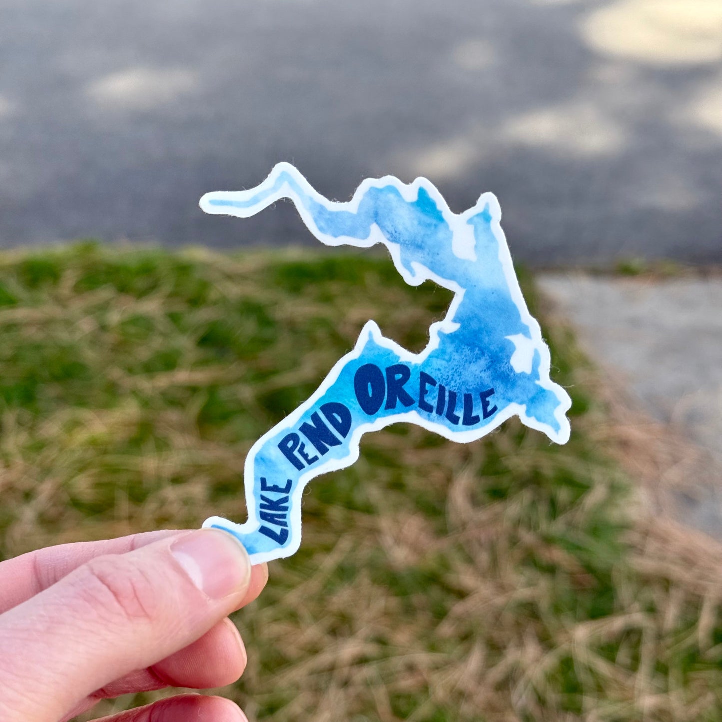 Lake Pend Oreille Watercolor Sticker