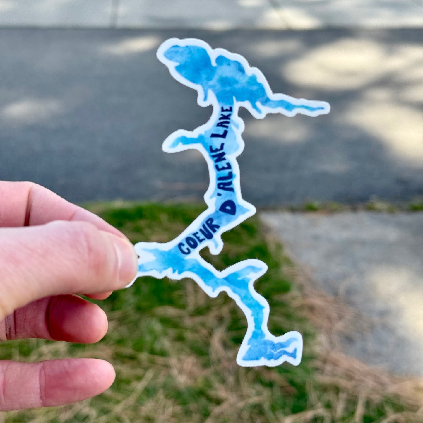 Coeur d'Alene Lake Watercolor Sticker