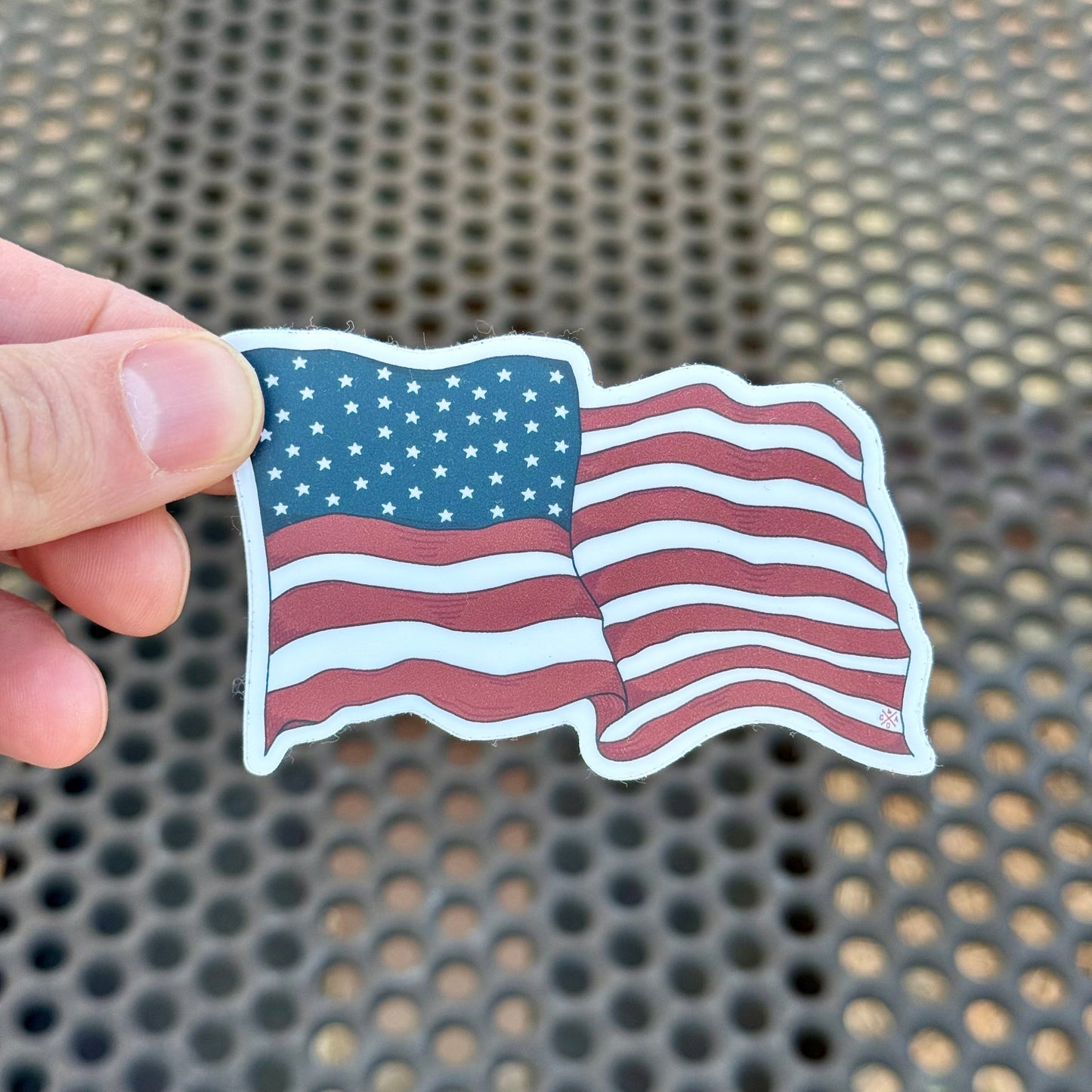 Hand Drawn United States Flag Sticker