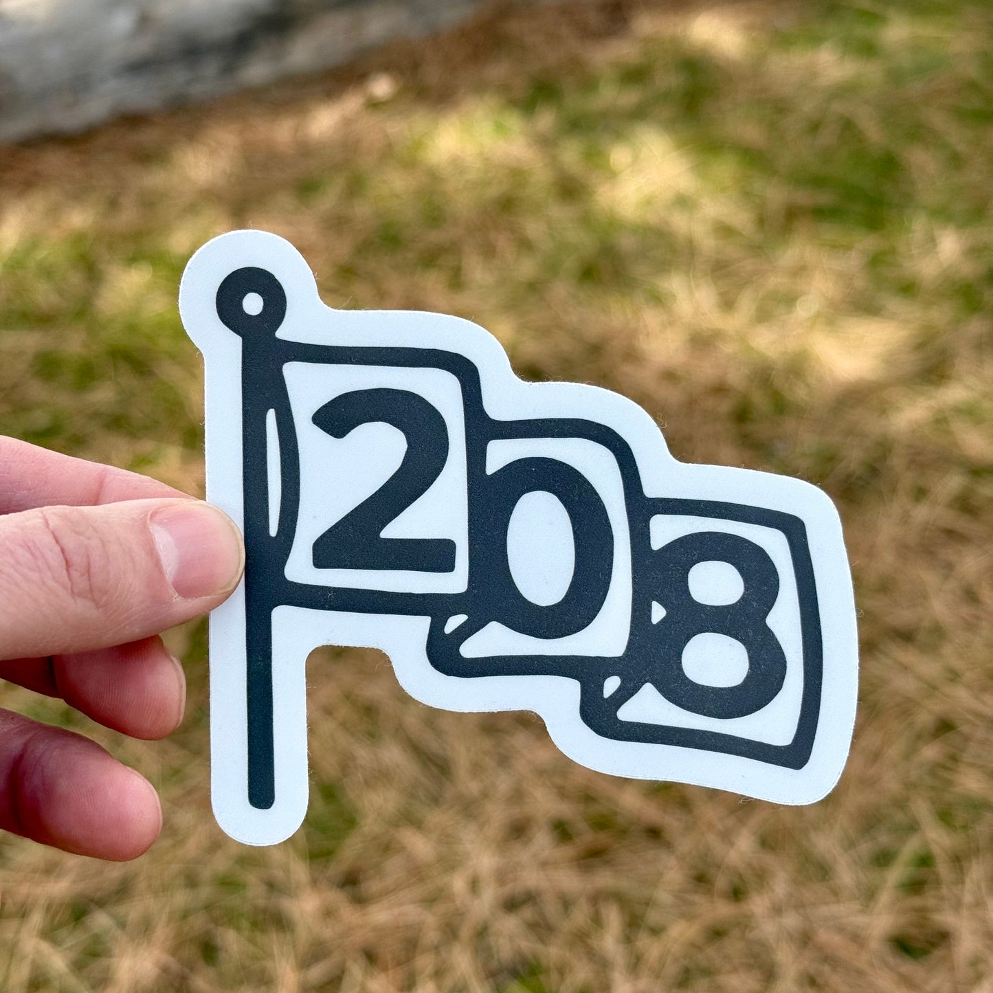208 Flag Sticker