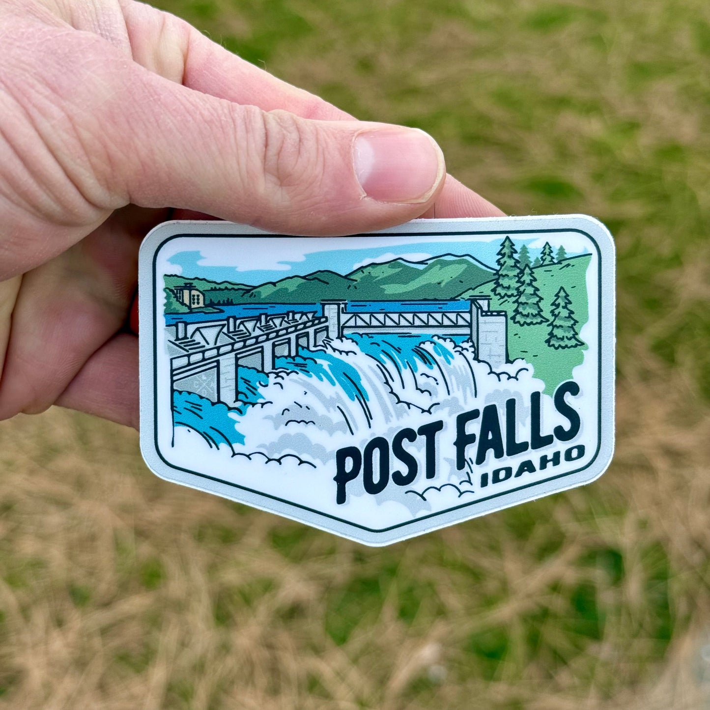 Post Falls Dam Sticker