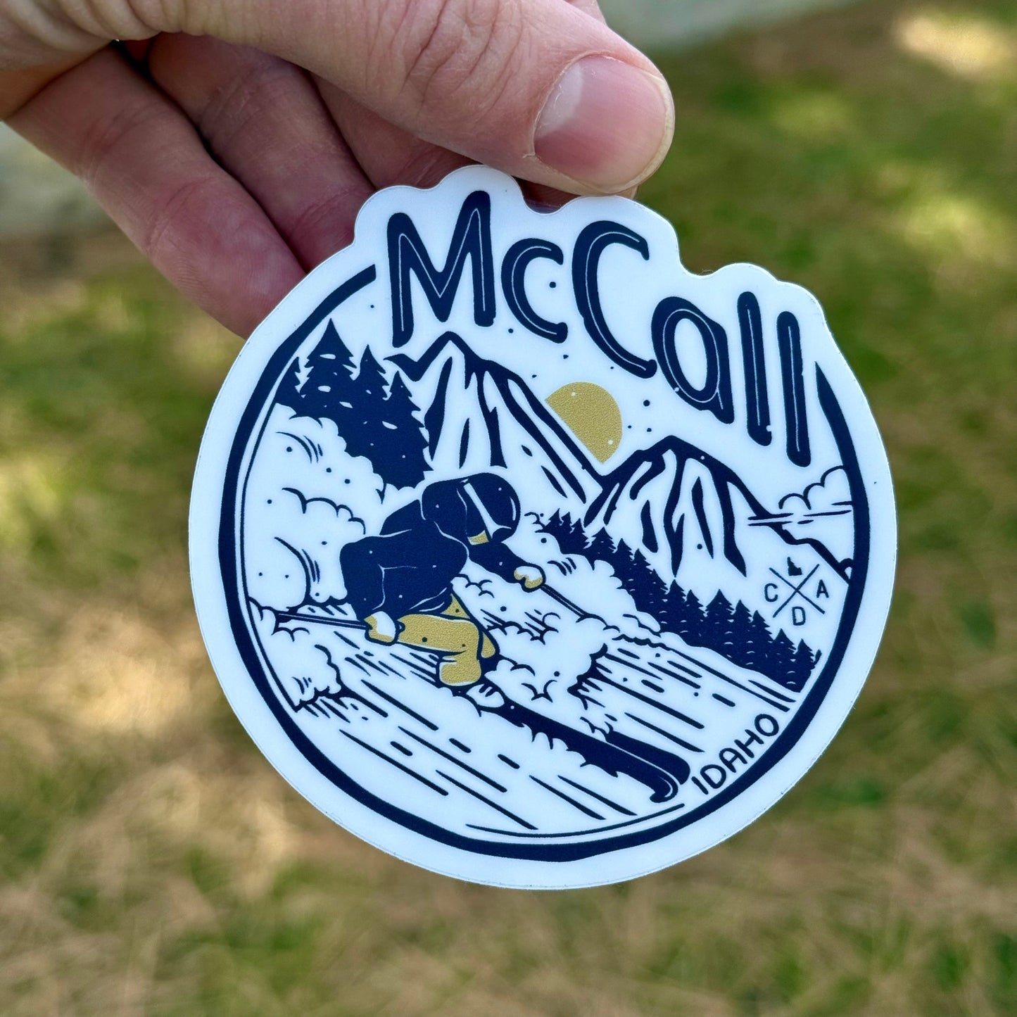McCall Idaho Downhill Skiing Sticker