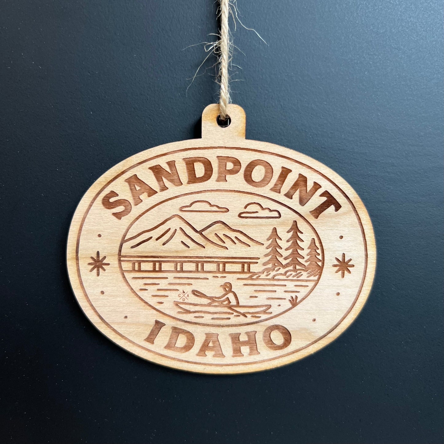 Sandpoint Idaho Scene - Ornament (Engraved)