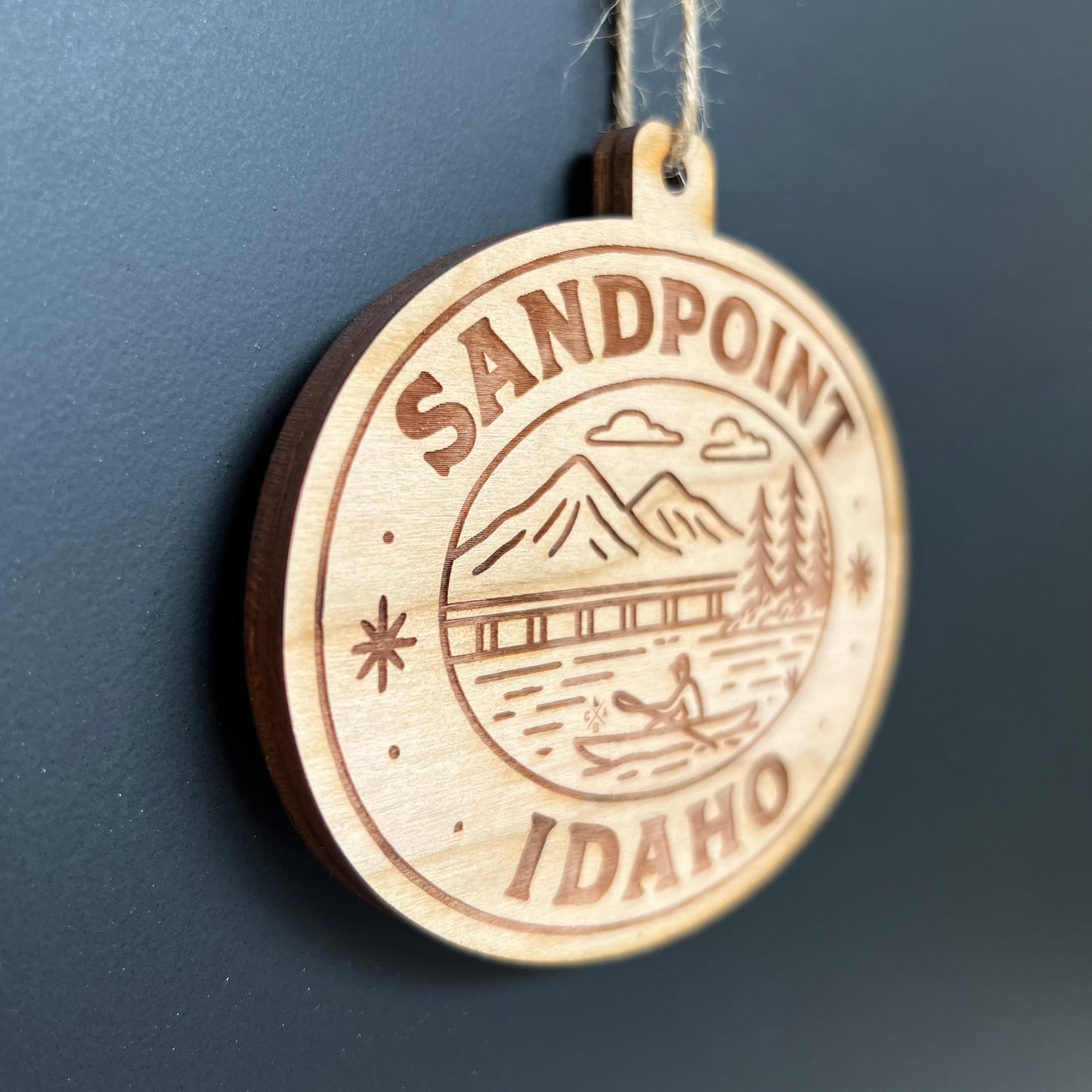 Sandpoint Idaho Scene - Ornament (Engraved)