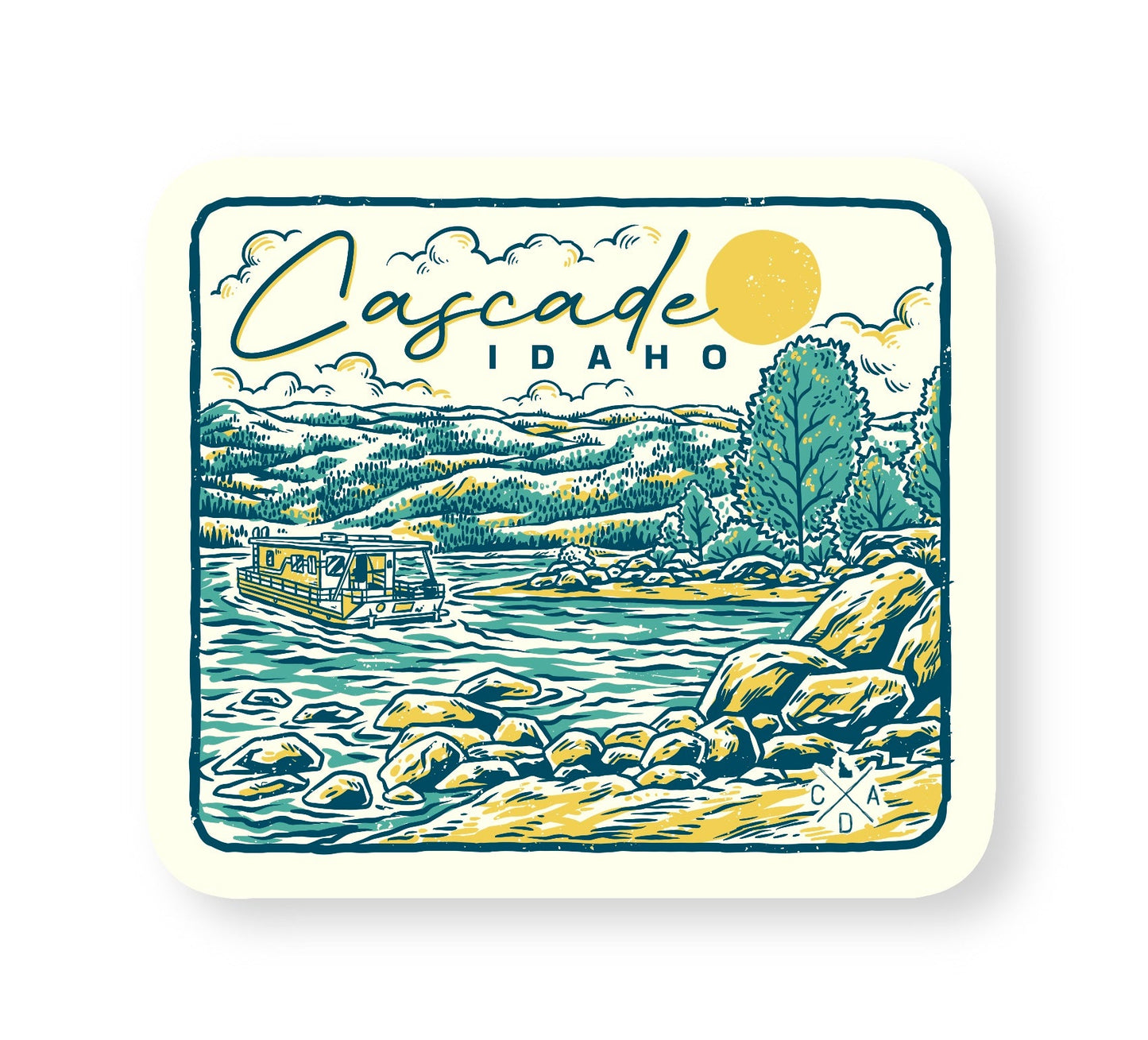 Lake Cascade Idaho Sticker