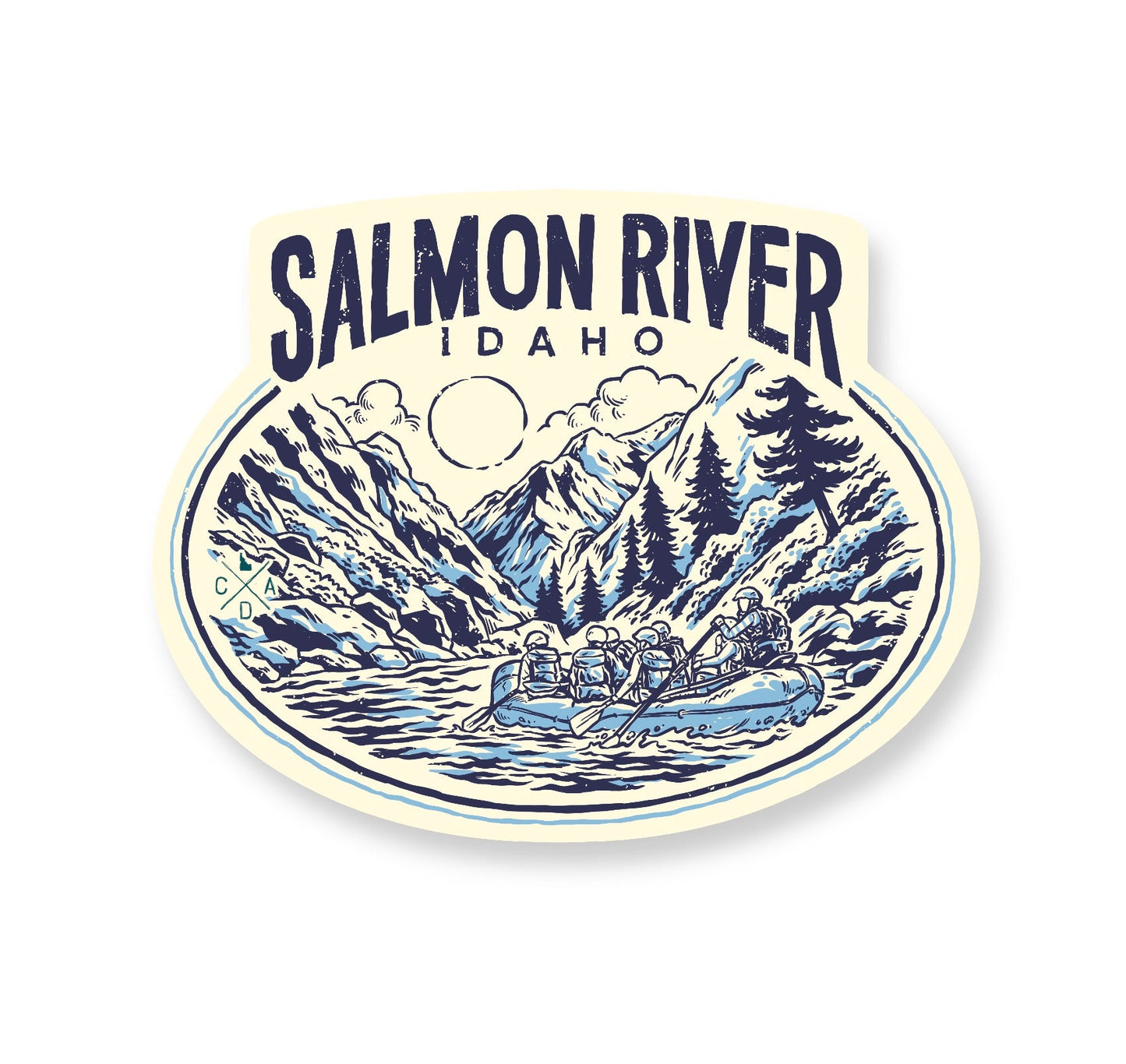Salmon River Whitewater Rafting Sticker