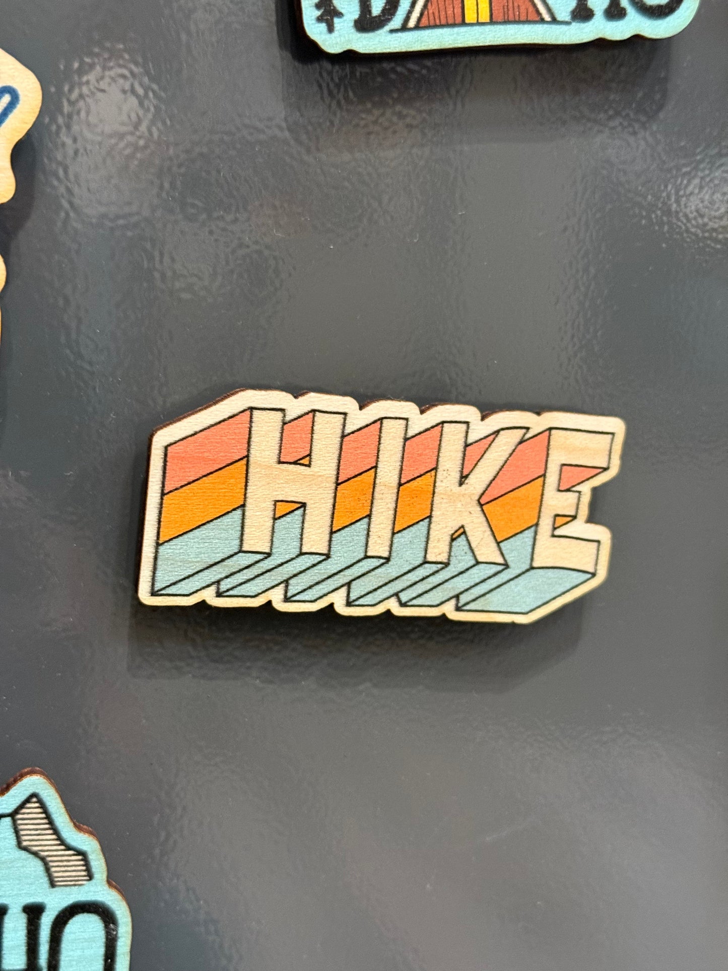 Hike - Wooden Magnet (Printed)