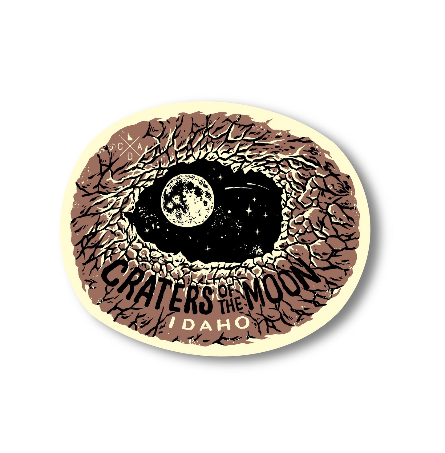 Craters of the Moon Sticker