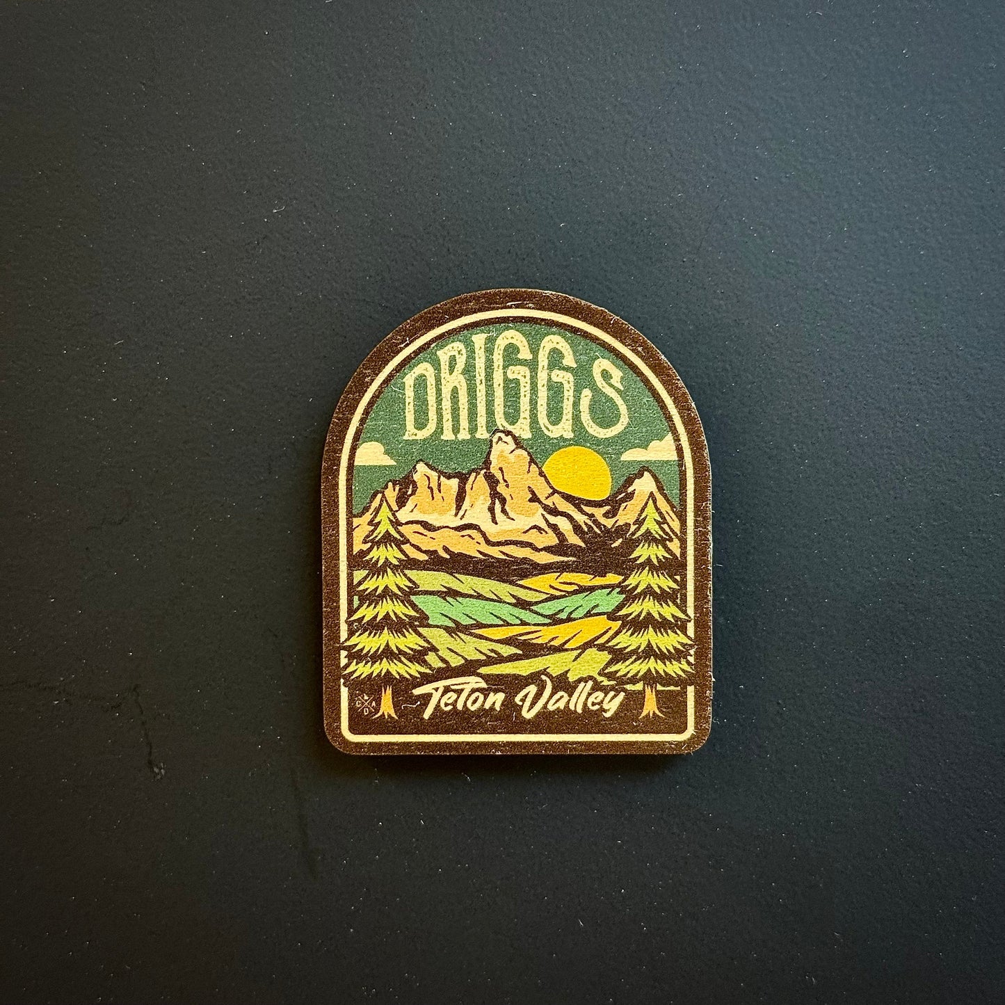 Driggs Teton Valley Wooden Magnet (Printed)