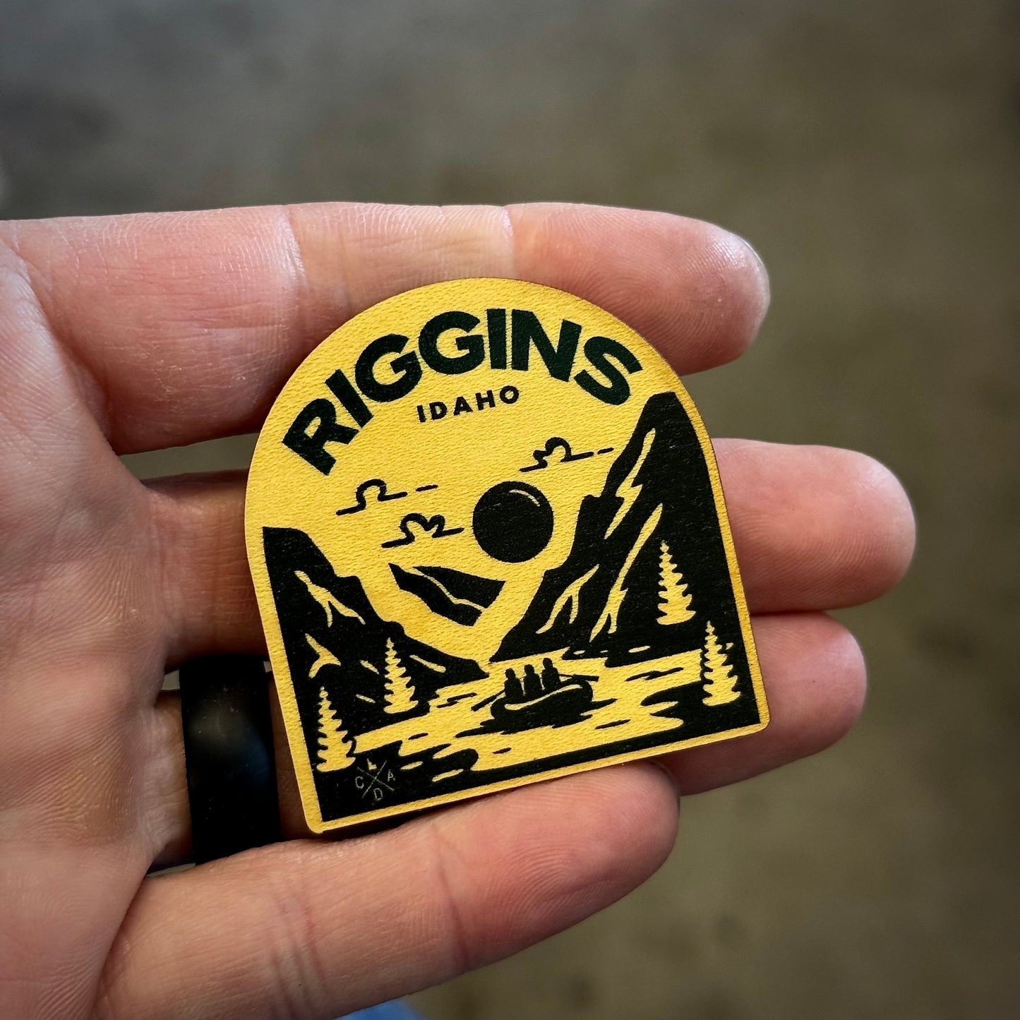 Raft Riggins Idaho Wooden Magnet (Printed)