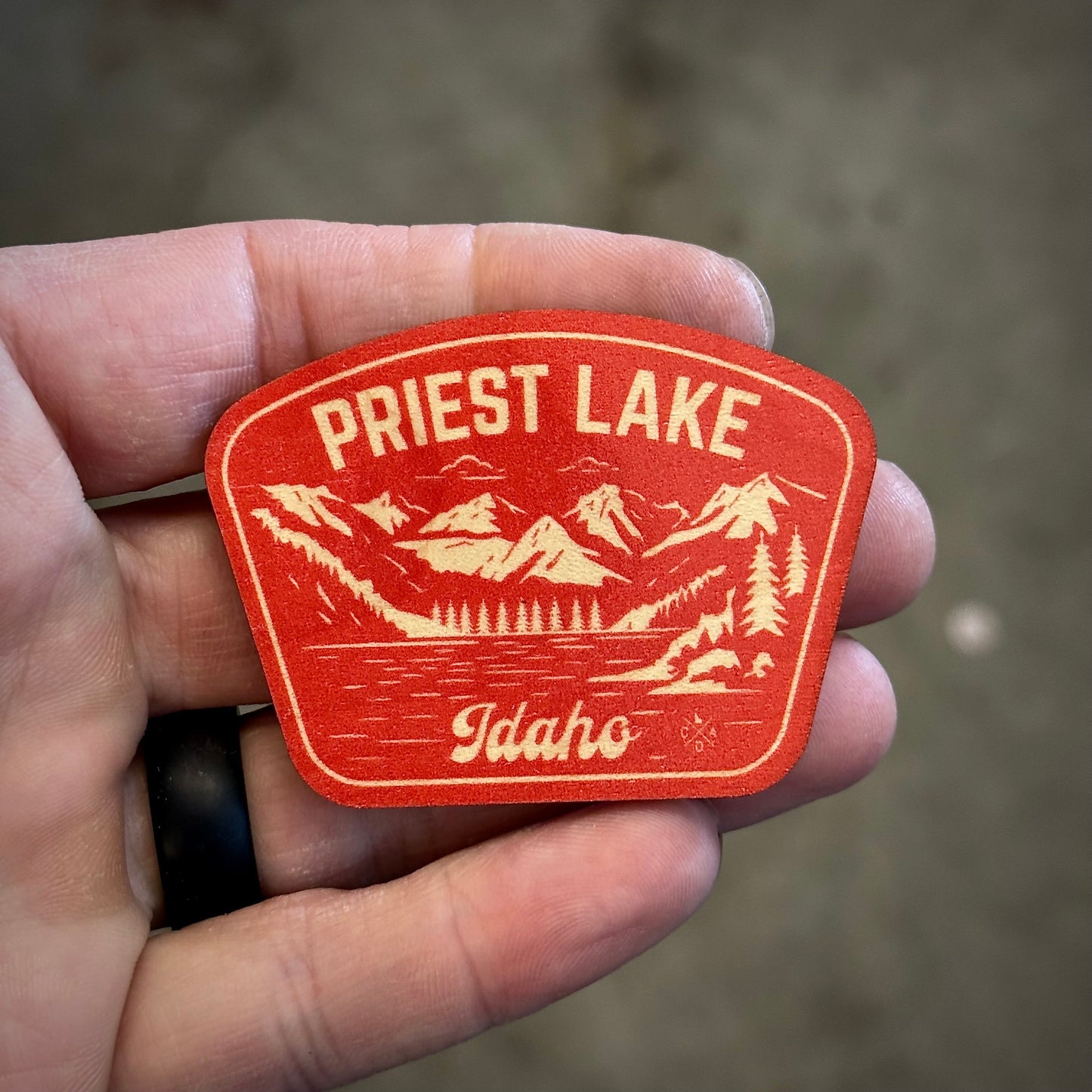 Classic Priest Lake Idaho Wooden Magnet (Printed)