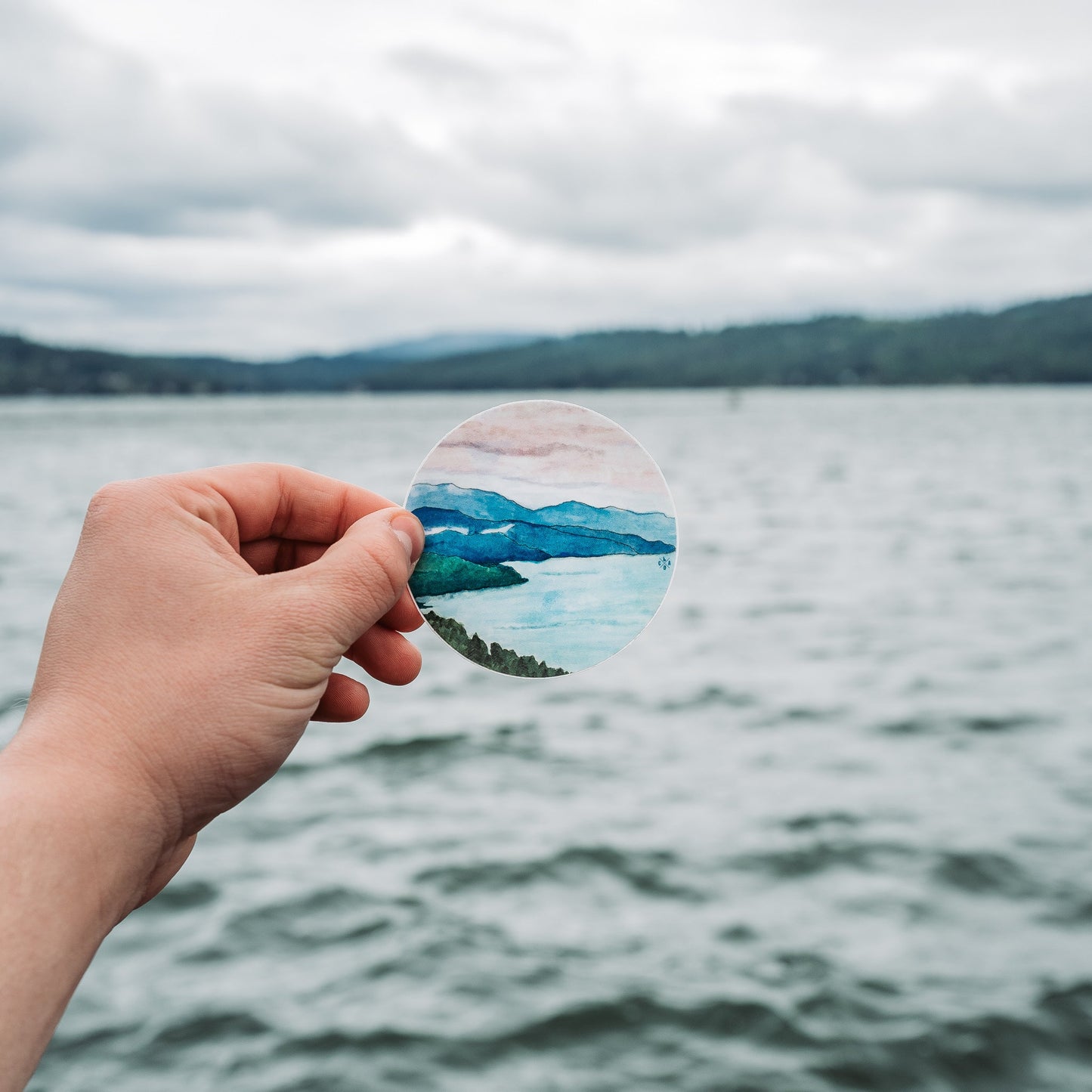 Mineral Ridge Watercolor Sticker