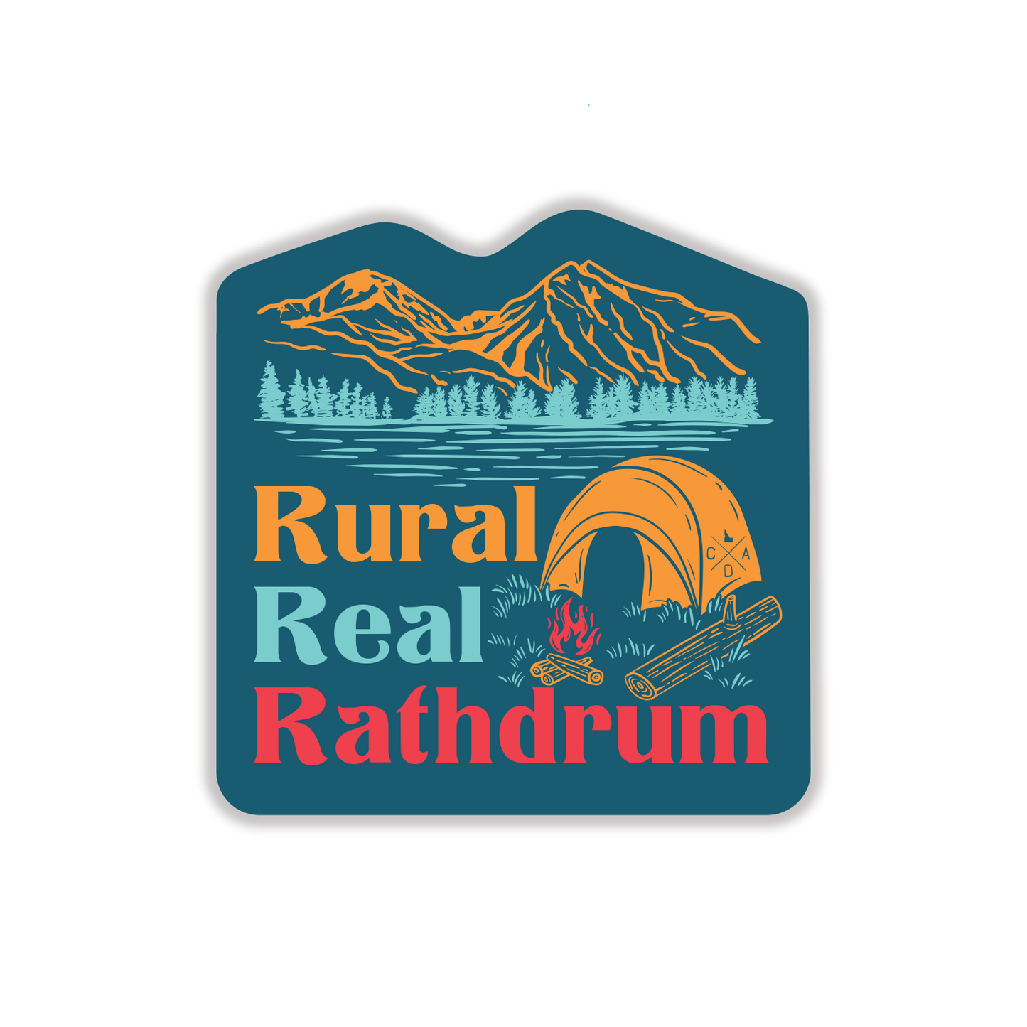 Rural Real Rathdrum Sticker