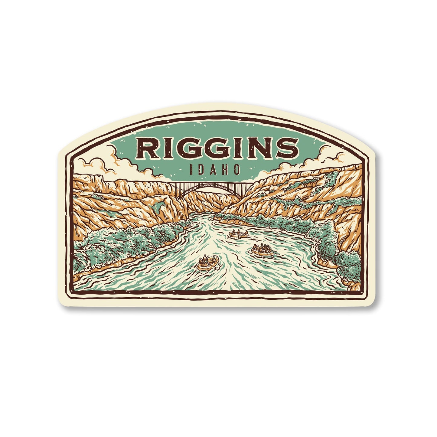 Riggins Idaho River Run Sticker