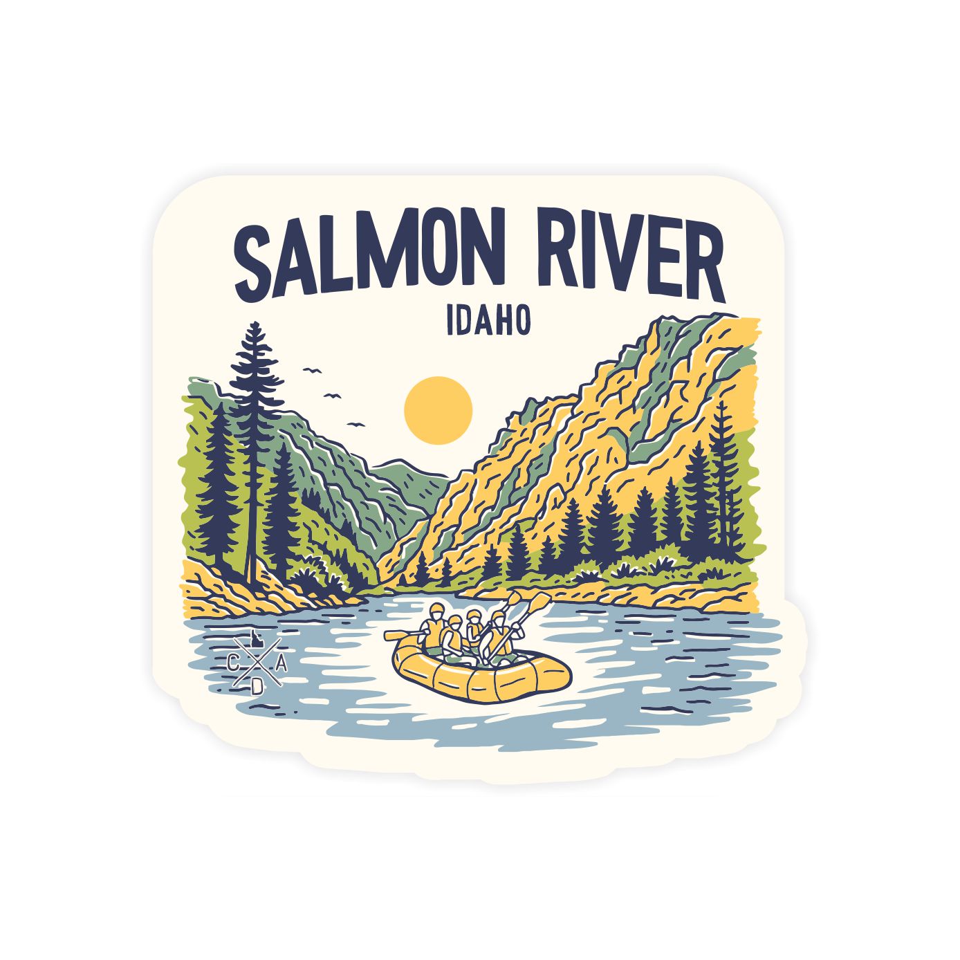 Salmon River Idaho Sticker