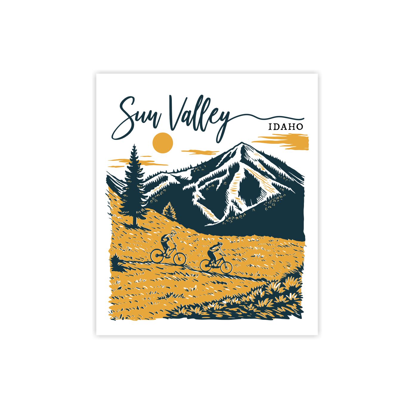 Sun Valley Idaho Portrait Sticker