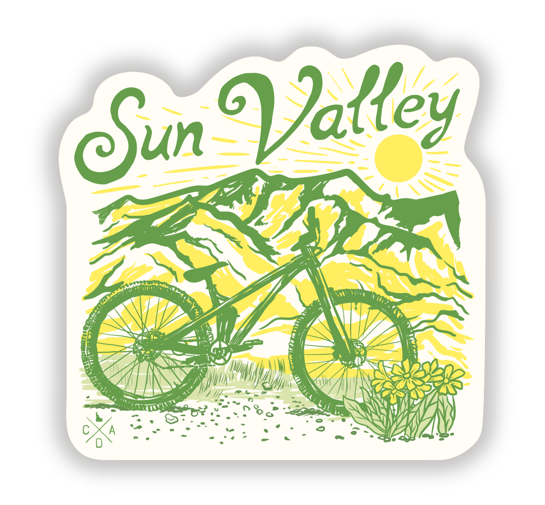 Sun Valley Golden Ride Sticker