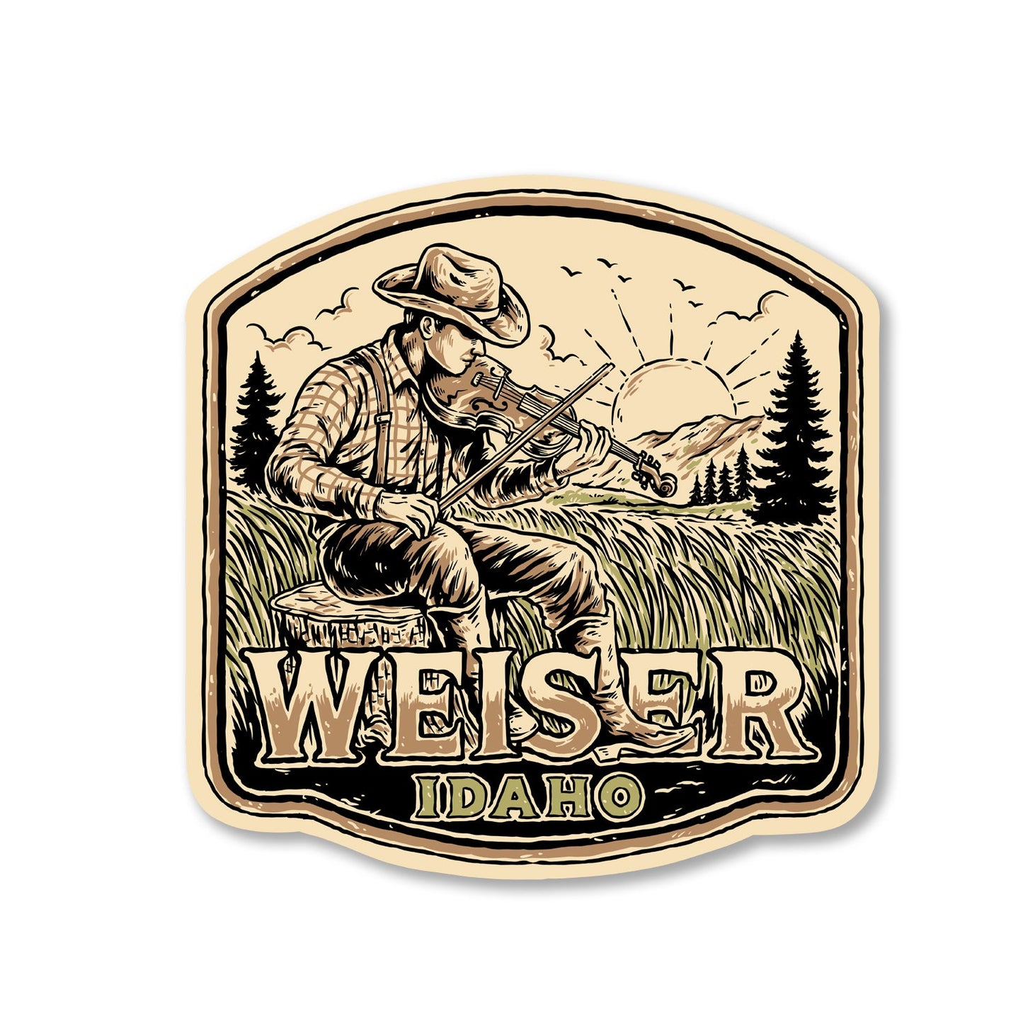 Weiser Idaho Fiddle Time Sticker